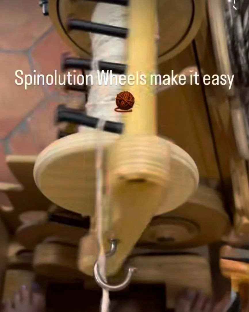 We&rsquo;re so glad you think so ! Learn more about spinning from  @angelascozzariart  #fiberartistsofinstagram #yarnmaking #FiberArtLove #spinningwheel #fiberart #SpinnersOfInstagram