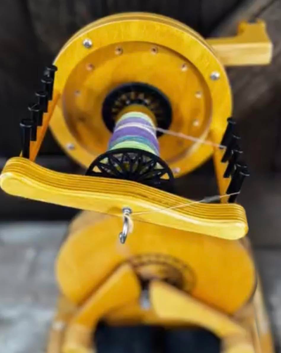 Thanks for sharing your tour de fleece with us. What a cute pollywog spinning wheel. 
@noknitsherlock  #spinning #handspunyarn #spinningyarns #spinningyarn