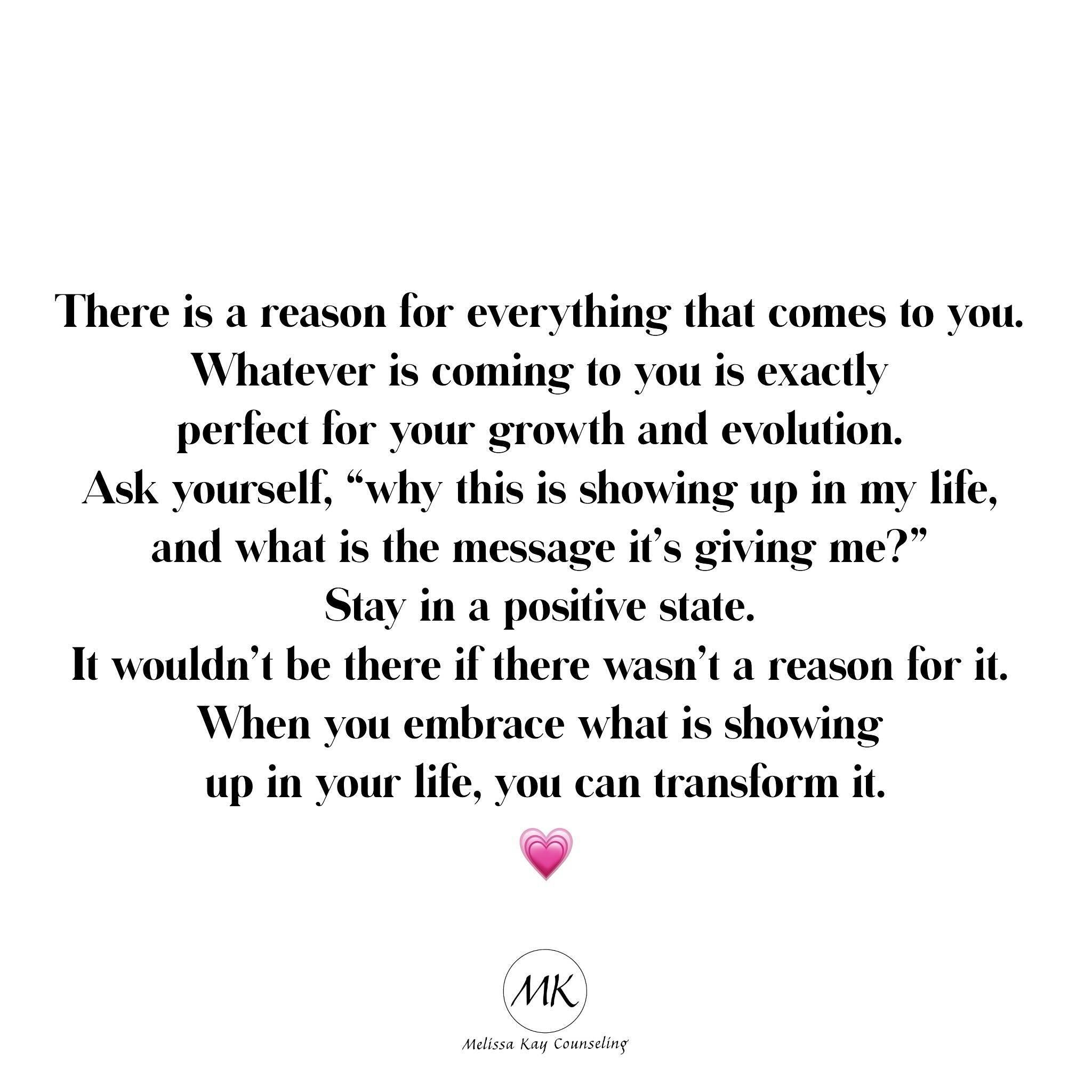 Although there are things that show up in my life that I don&rsquo;t like or want, if I recognize there is a message in it, then I can feel less resistance or fear. Since we are the creators of our life, we are manifesting our reality. If there is so