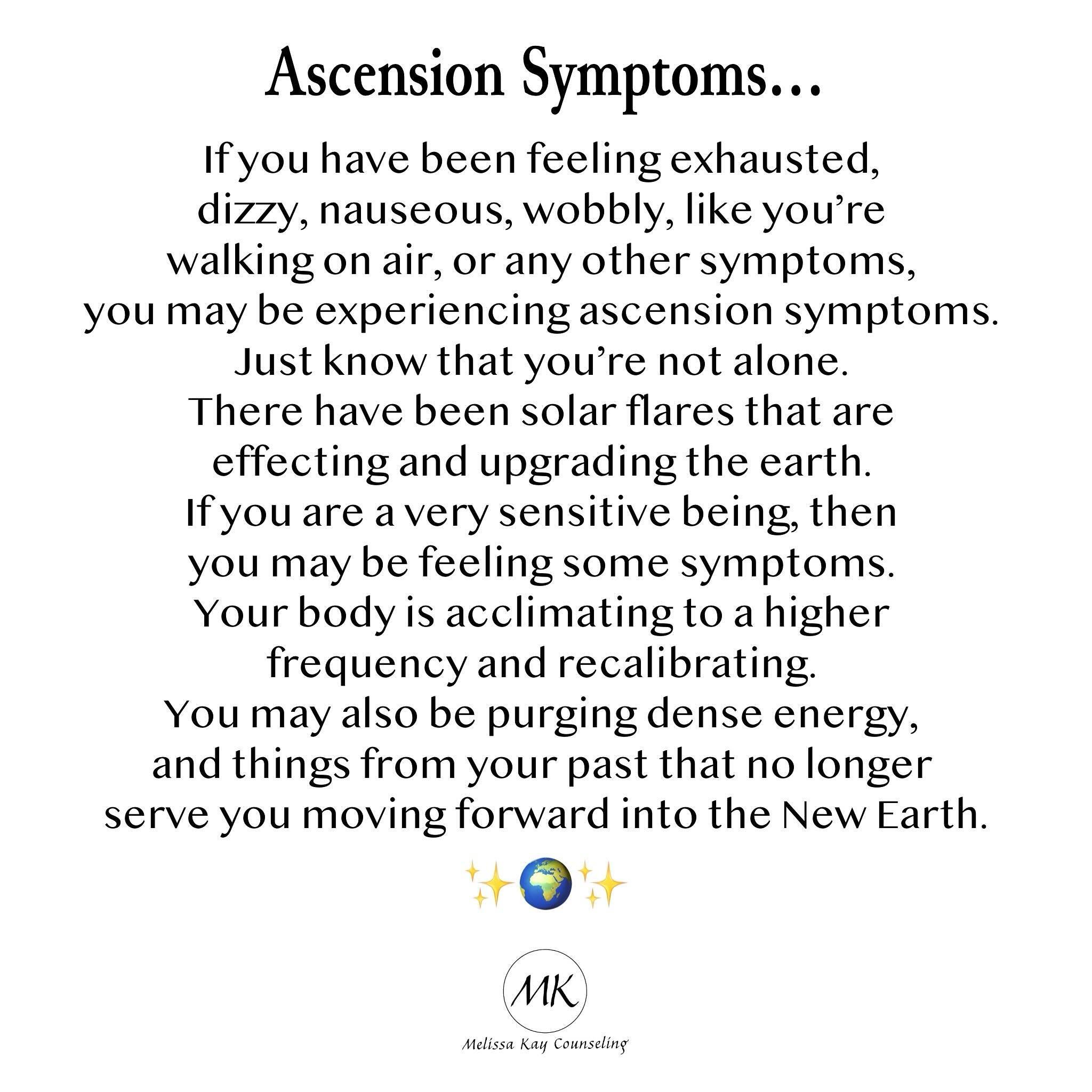 I have been feeling off in my body for a few weeks now. I&rsquo;m starting to feel better. But I recognize that the symptoms are not illness, but ascension symptoms. It&rsquo;s important to check in with your body and see what you&rsquo;re feeling. G