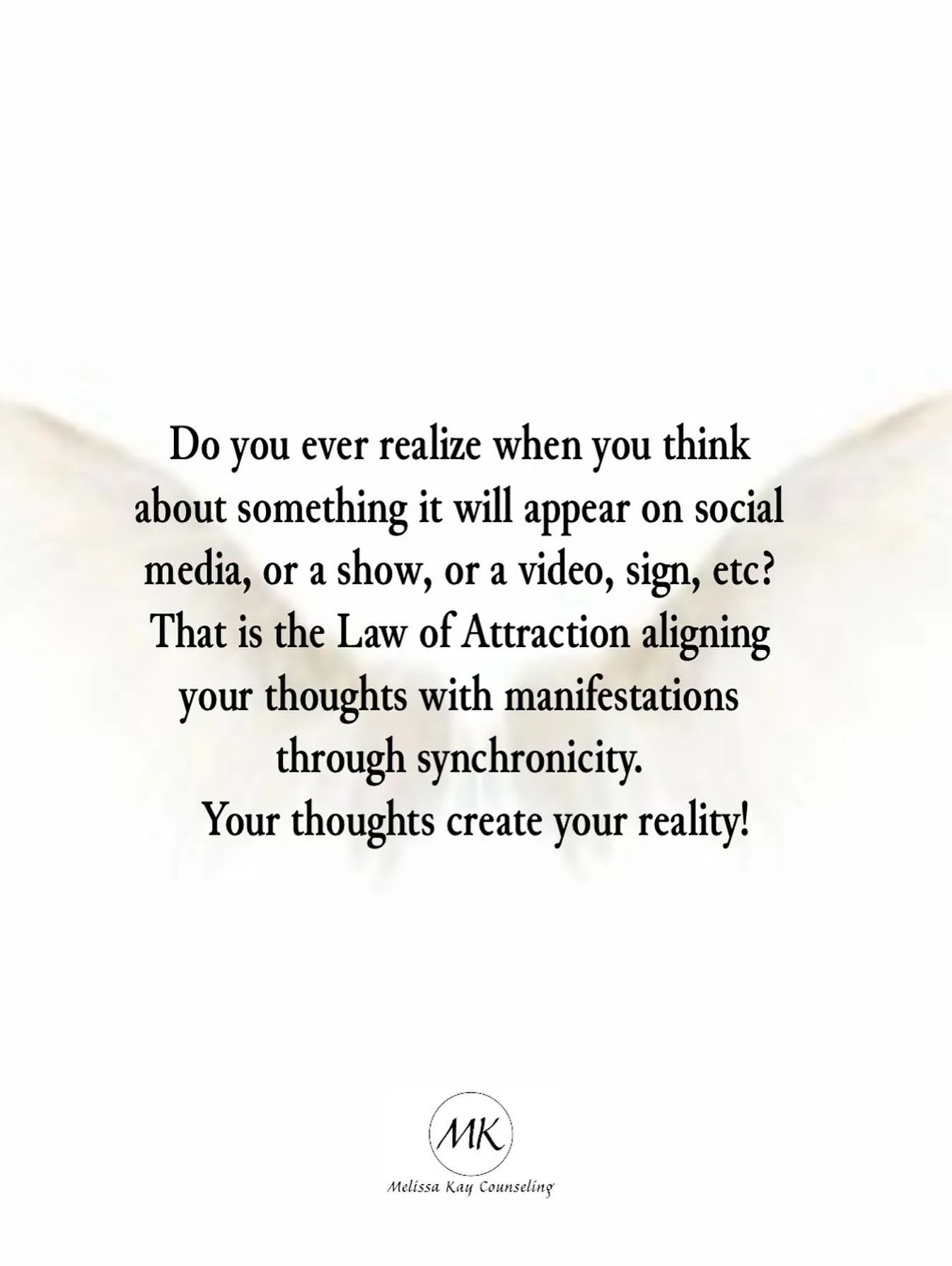 You are powerful. Be mindful about what you think and feel, as your thoughts and emotions create your reality!✨

✨I am a Clinical Psychologist and Holistic Life Coach and have been working with Law of Attraction and manifesting for many years. I use 