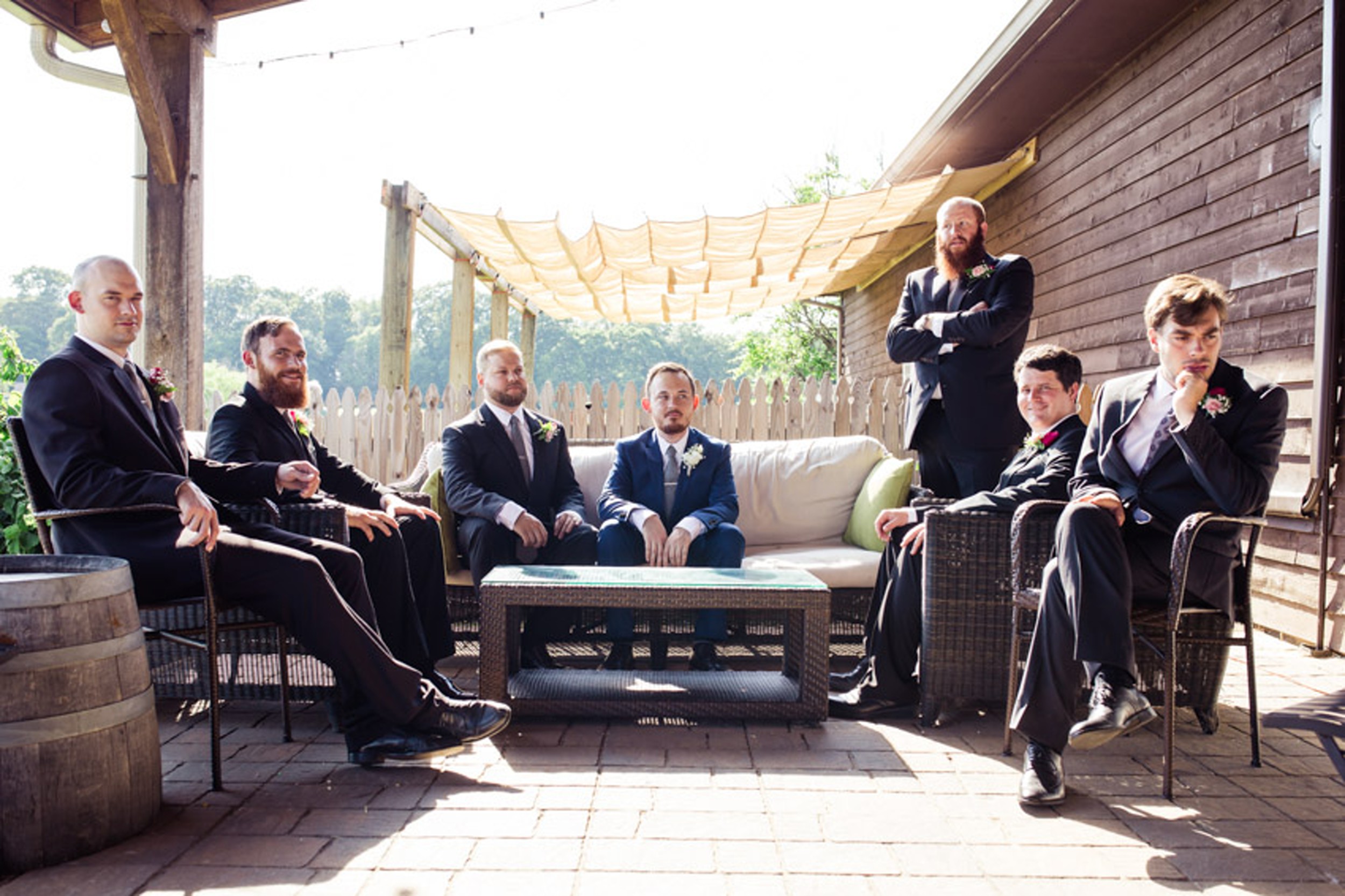 Stylized Groomsmen Portrait