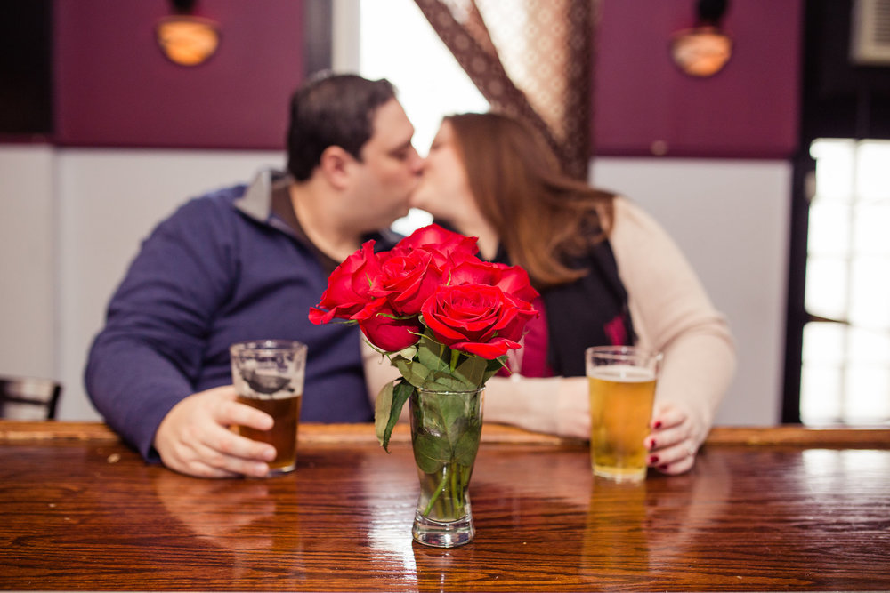 Kiss Roses Beers Engagement