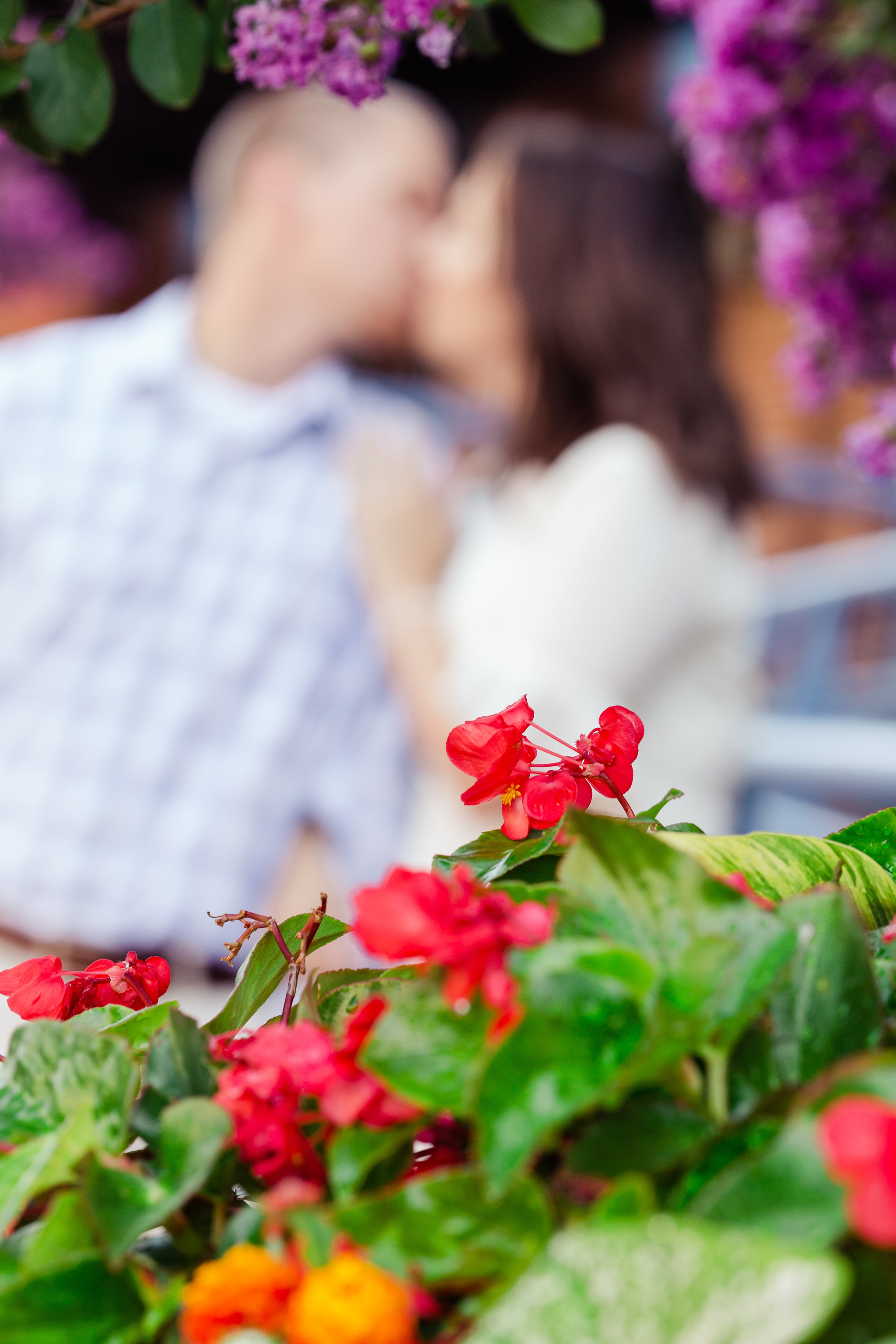 Colorful Engagement Photo Baltimore