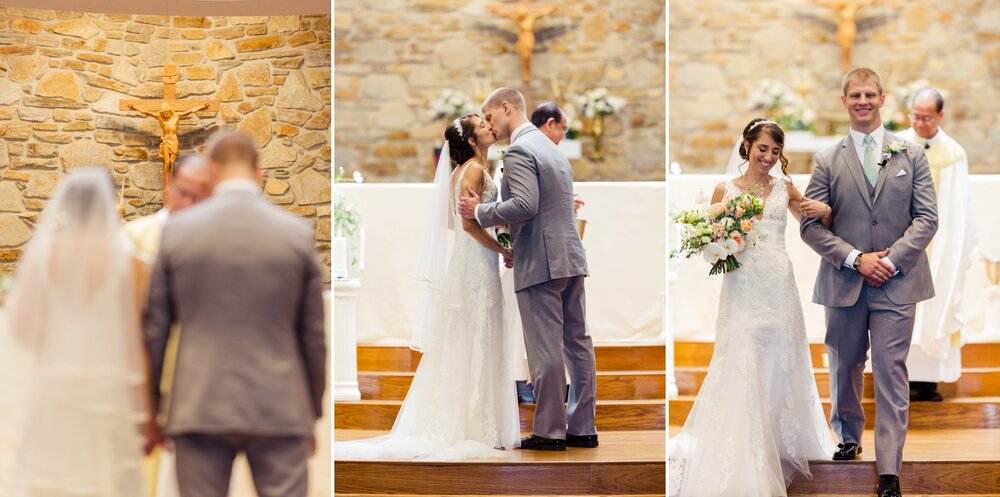 Traditional First Kiss Wedding Ceremony