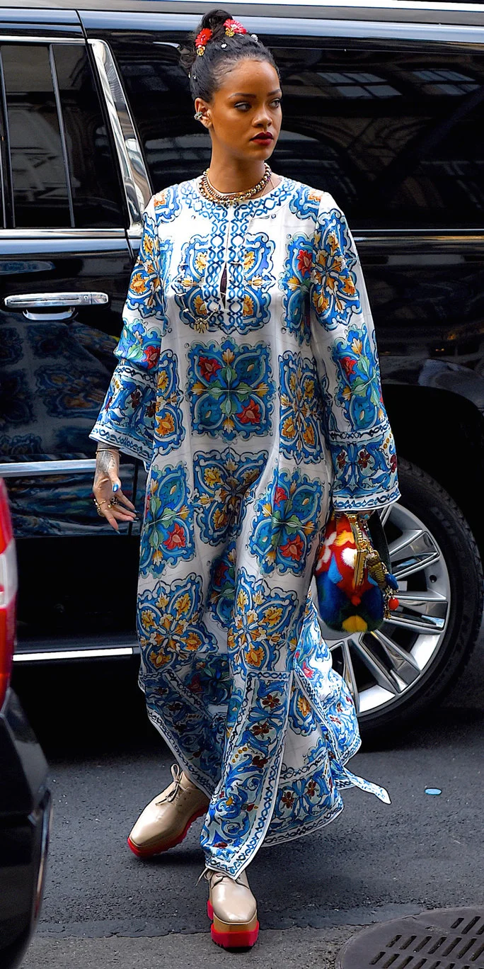 The African Gown Rihanna Validated Designed By Dolce & Gabanna 