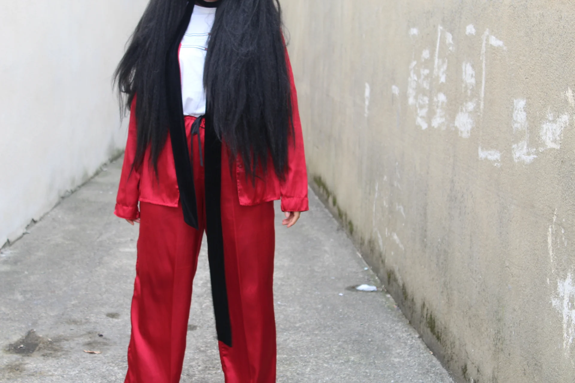 Valentine's Day OOTD: Rouge Mood Sleepwear Made ReadyToWear Commuter Style