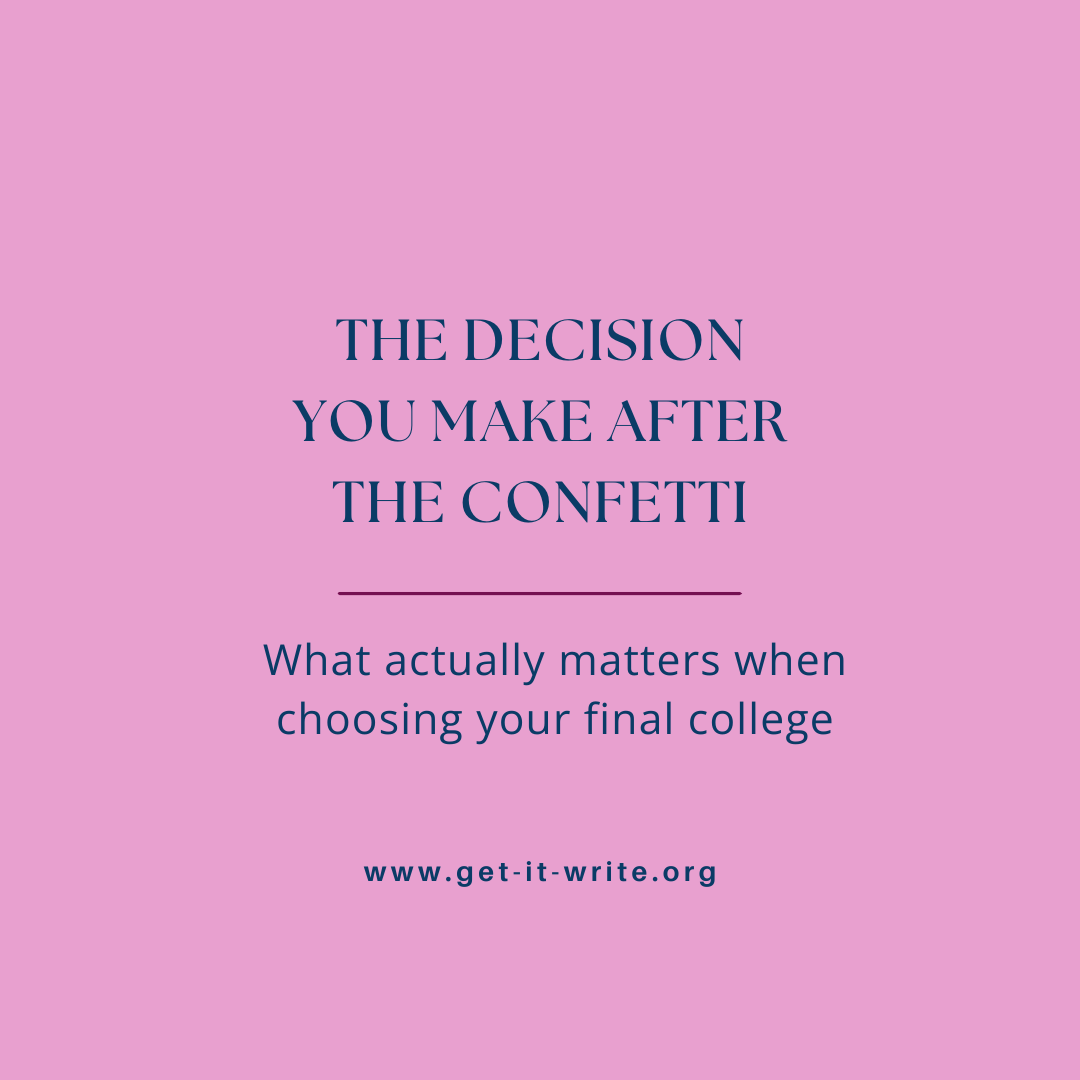 The Decision You Make After the Confetti