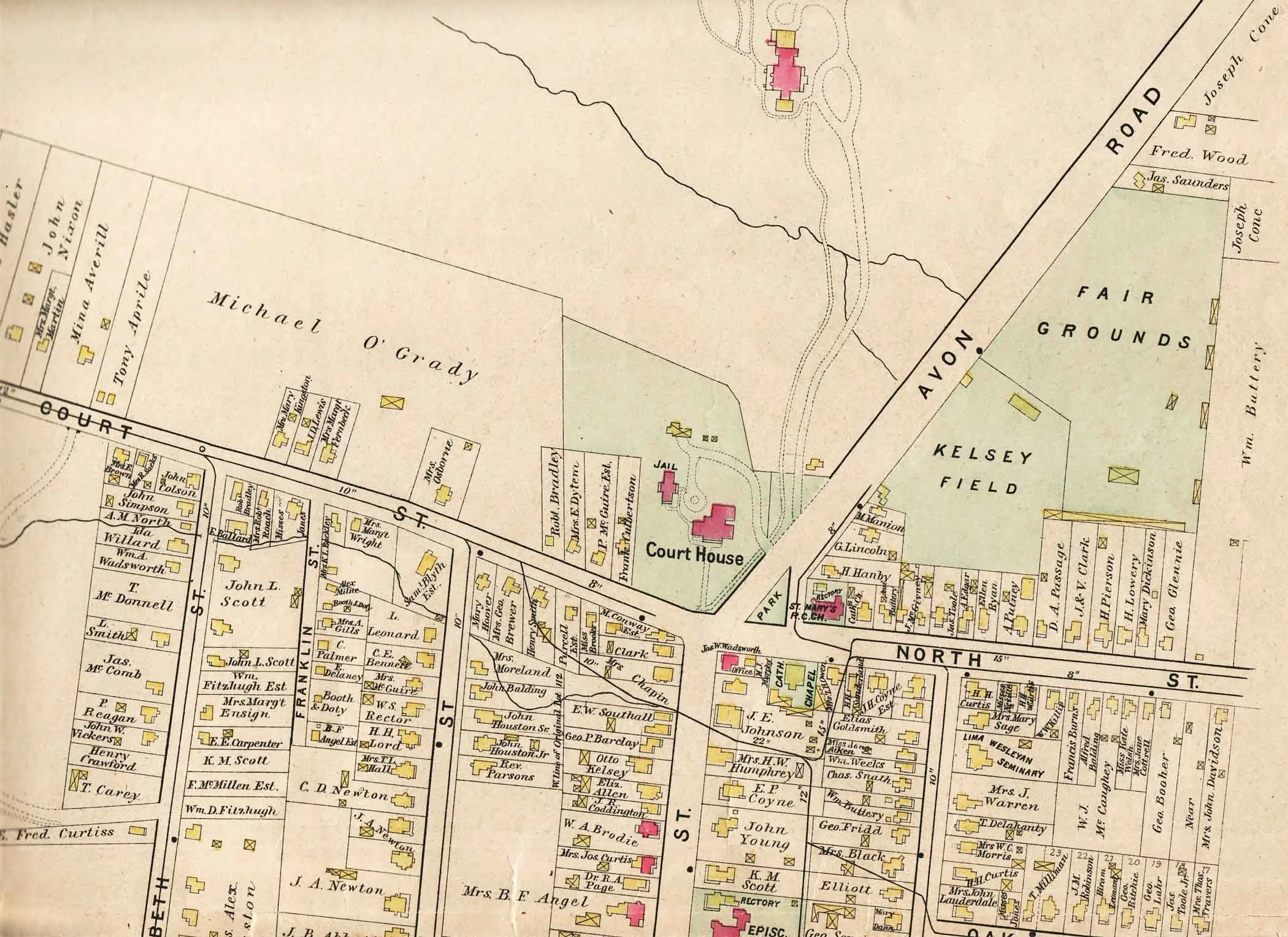 Geneseo in 1902 Northeast