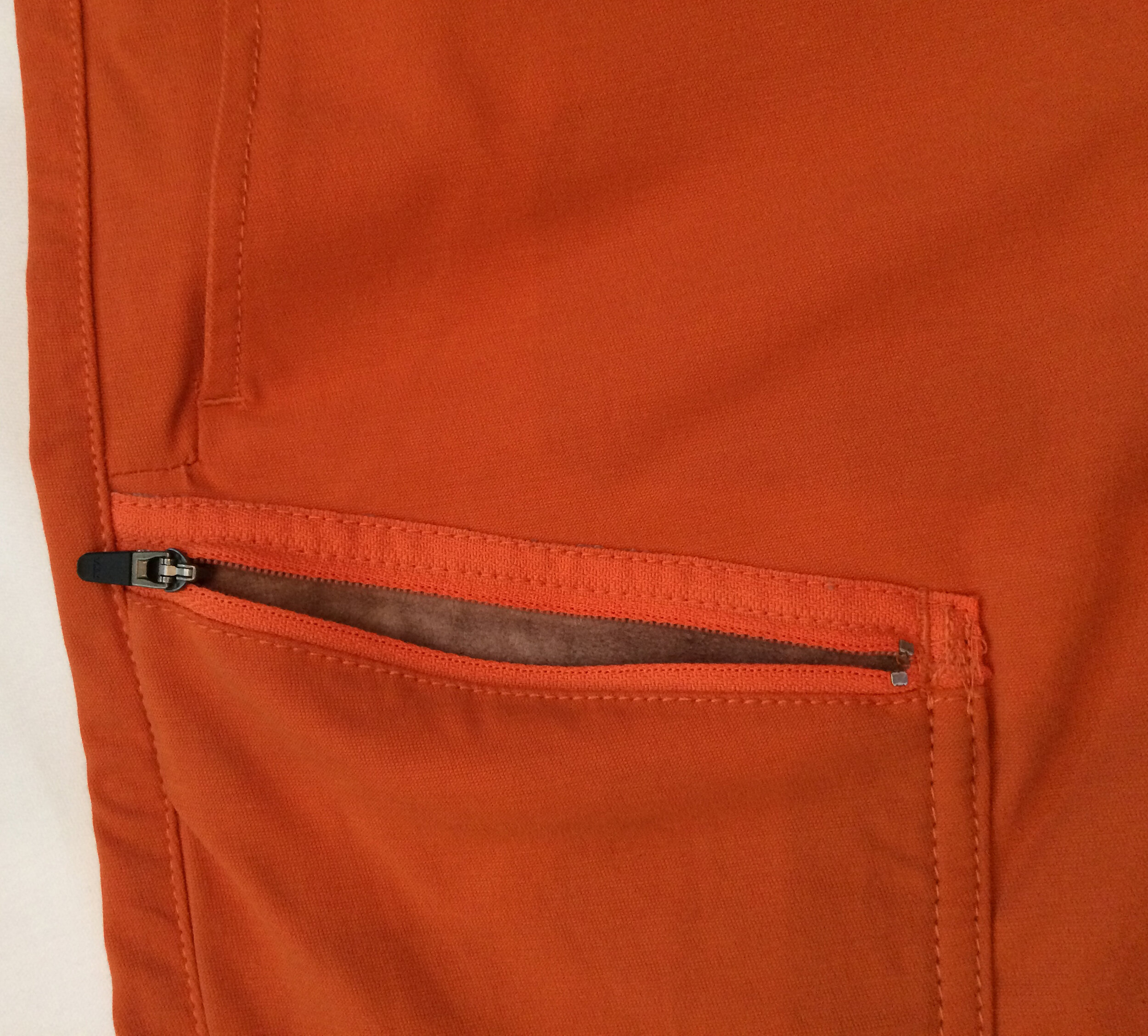 ENABLER CARGO SHORT Cargo pocket detail burnt orange.JPG