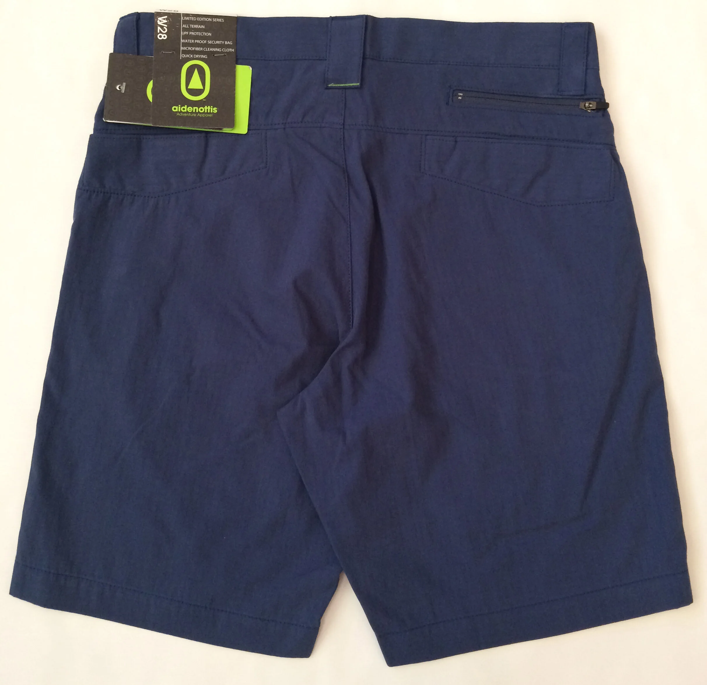 TRAIL WALK SHORT Back view dark denim.JPG