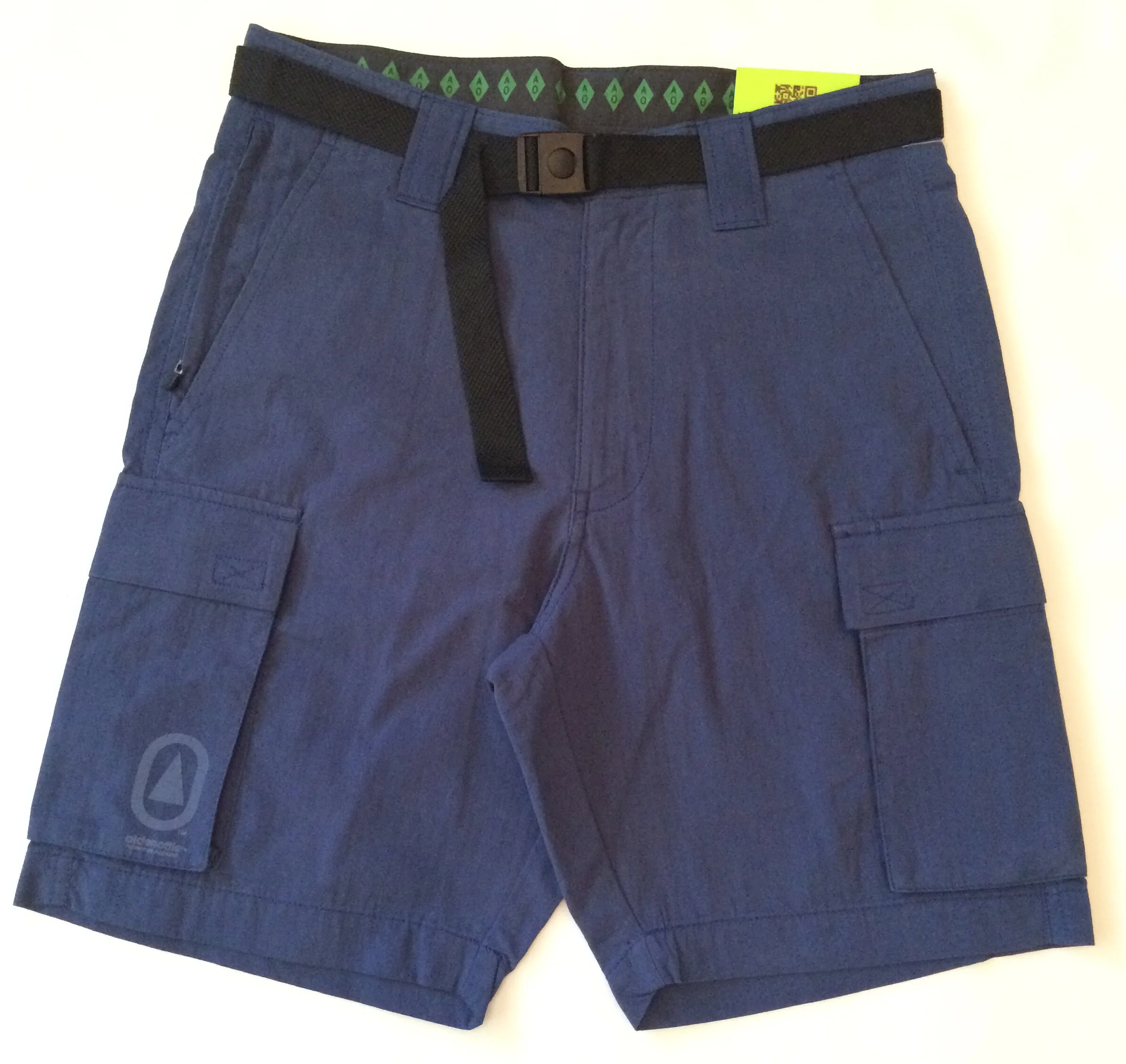 TECHNICIAN CARGO SHORT Front view dark denim.JPG