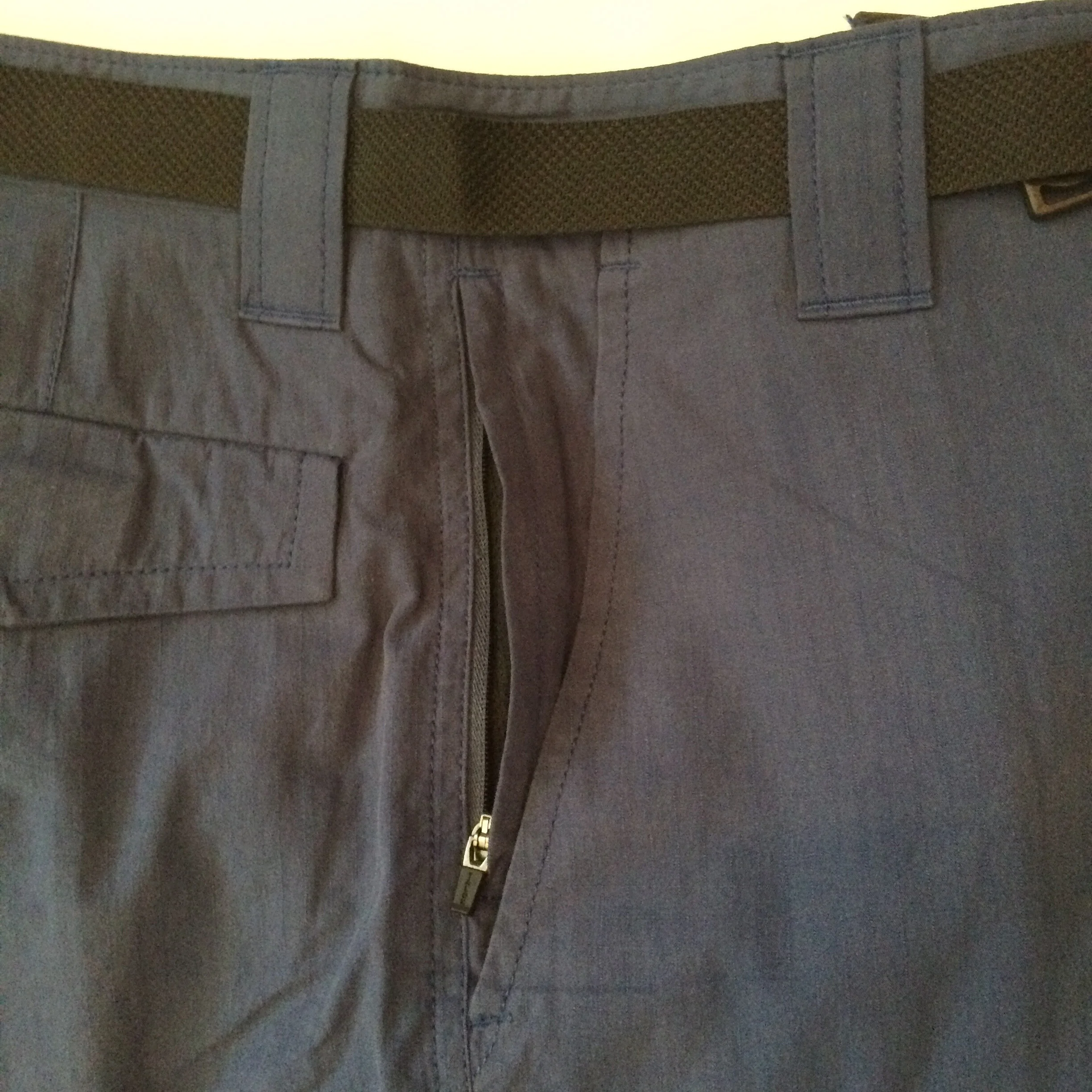 TECHNICIAN CARGO SHORT Security side pocket dark denim.JPG