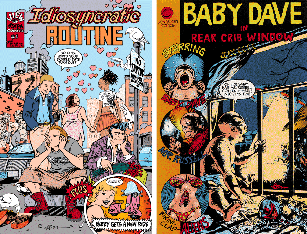 Comic covers for use in the film.  Additionally I drew a piece for Mallrats, my first Ben Affleck association!