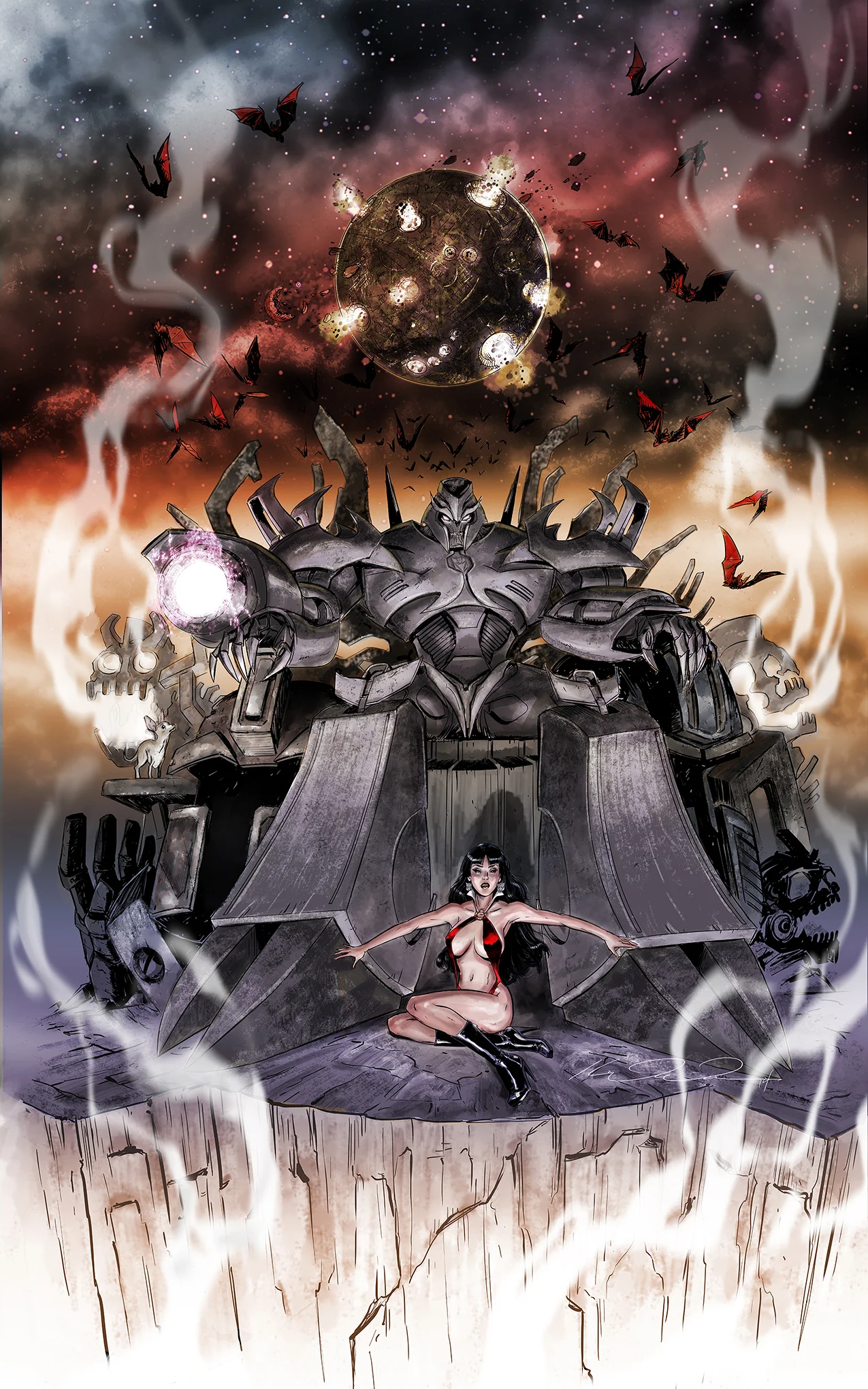 Megatron and Vampirella - because awesome