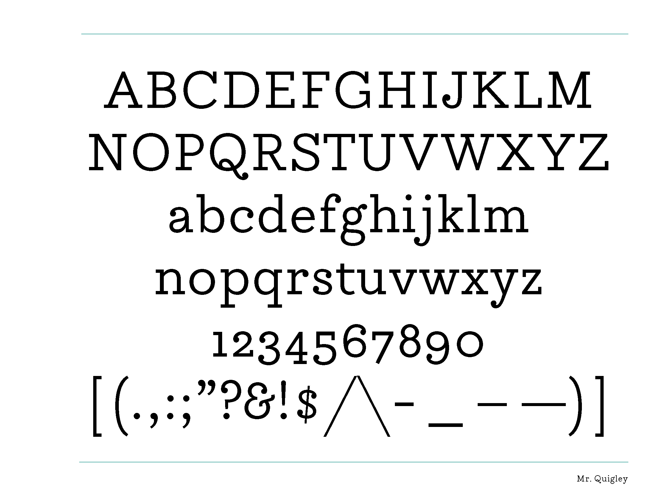  Inspiration was drawn from a colorful slab serif logotype found in F.H. Ernst Schneidler’s Das Wassermann, a collection of personal graphic design and calligraphy work and work of his students. 