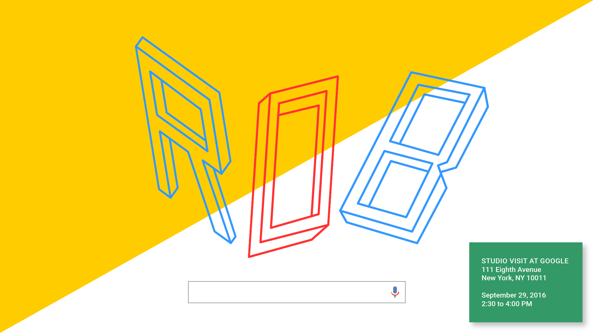  Animation for a studio visit to the Google Material Design team, led by Rob Giampietro. 