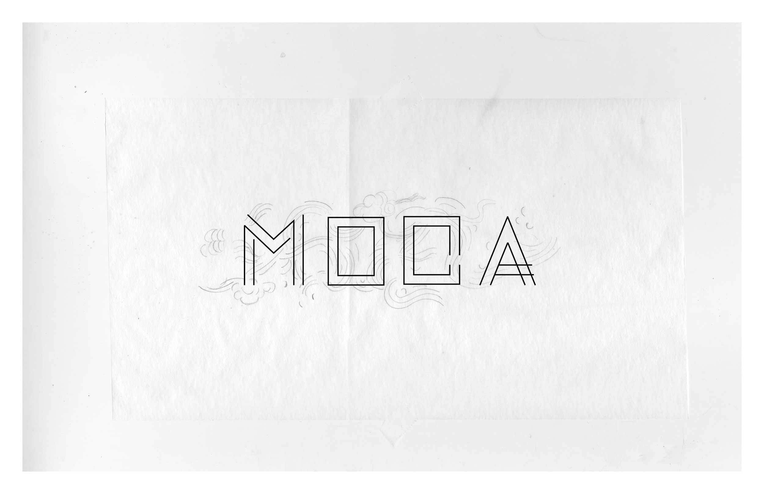  The double monolinear lines in my early sketches represent the duality, but as the shapes of the letterform began to appear more modern, I wanted to set it against traditional cloud illustrations popular throughout Chinese art history to create a ba