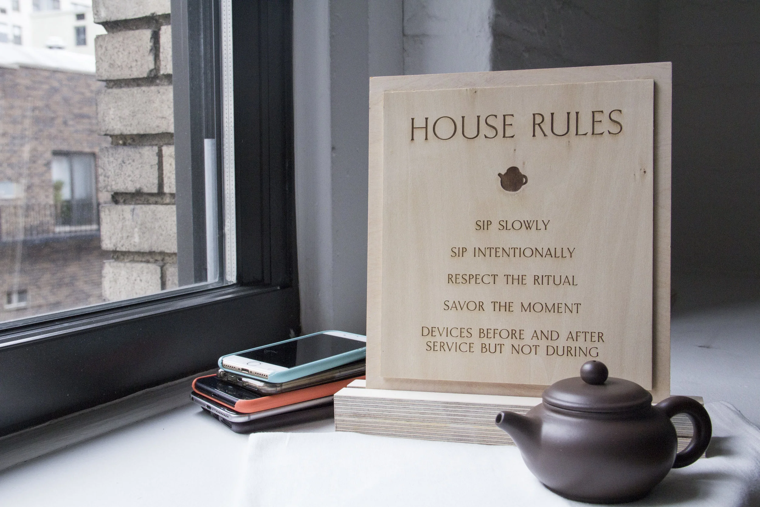  20 minutes are the perfect time for one to feel mentally refreshed, and our Still House Tea customers enter into a time of digital detoxification during the service. 