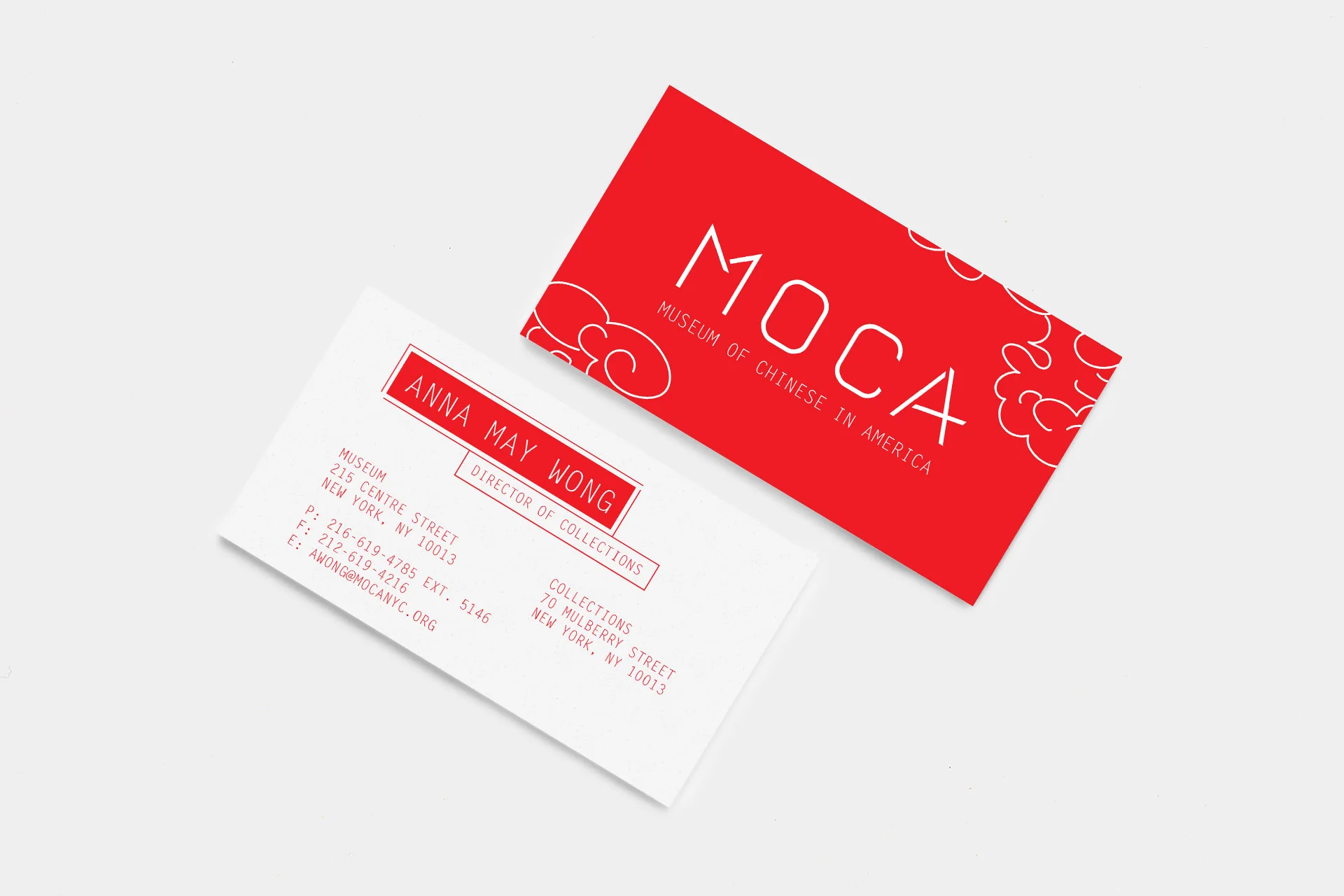  A  fictional identity redesign  for MOCA (Museum of Chinese in America), an institution at the intersection of Asian and American, old and young, and the past and present. 