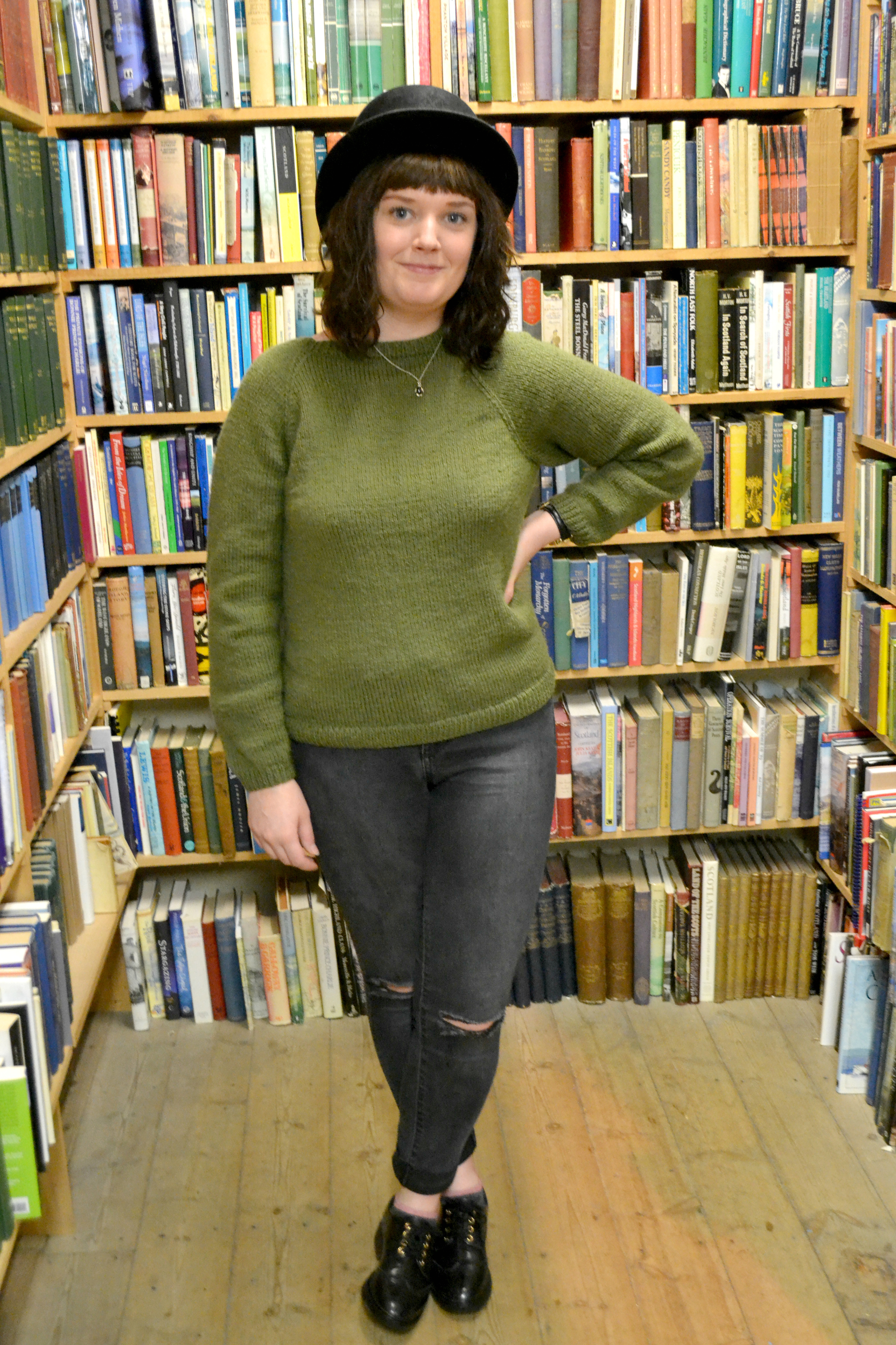 Hat - Vintage / Jumper - Knitted by my Granny! / Jeans - New Look / Brogues - TK Maxx