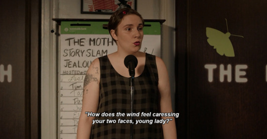 Loved this shade from Hannah Horvath in the last episode of Girls. 