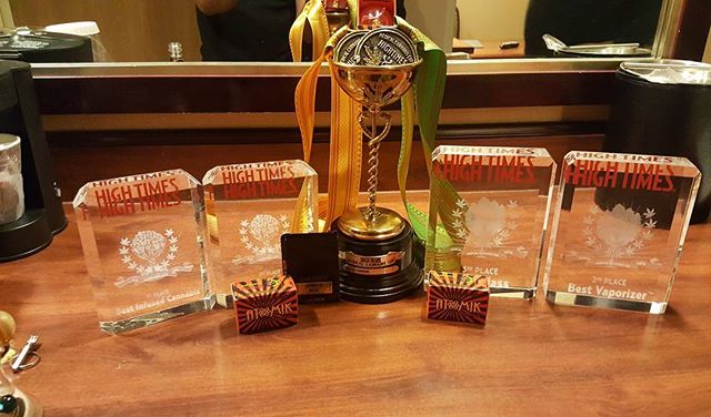 Its official. @atomik420 @moon.rocks 7x High Times Cannabis Cup award winner. Swept the infused cannabis category and 2nd best vape and 3rd best glass. Thank you to everyone who joined and voted for us at the @hightimesmagazine Norcal cup.  Looking f