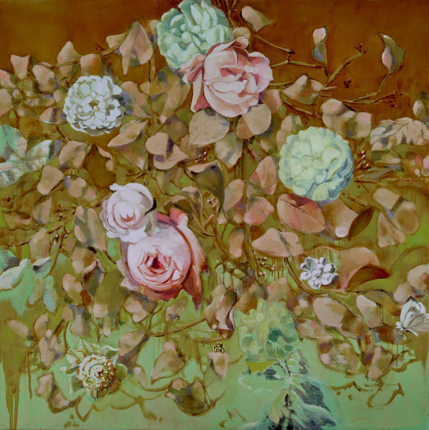 RESTORATION  oil on panel  30 x 30" 2011  Andra Norris Gallery, Burlingame, CA