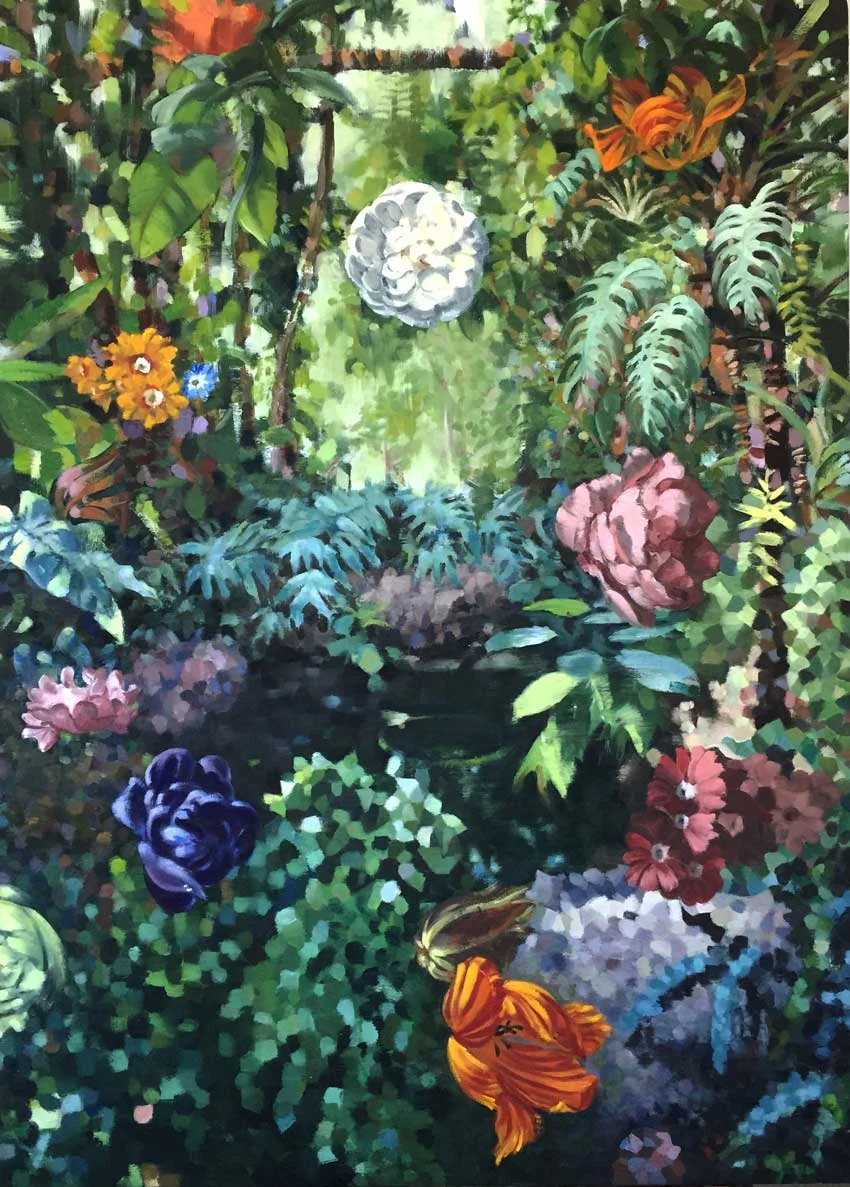 LA GRANDE SERRE oil on canvas 50 x 36" 2017 Andra Norris Gallery, Burlingame, CA