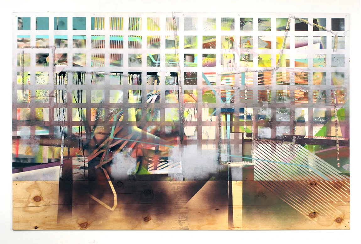 PAINTING NO. 2 mixed media on plywood, 62 x 96 inches, 2011