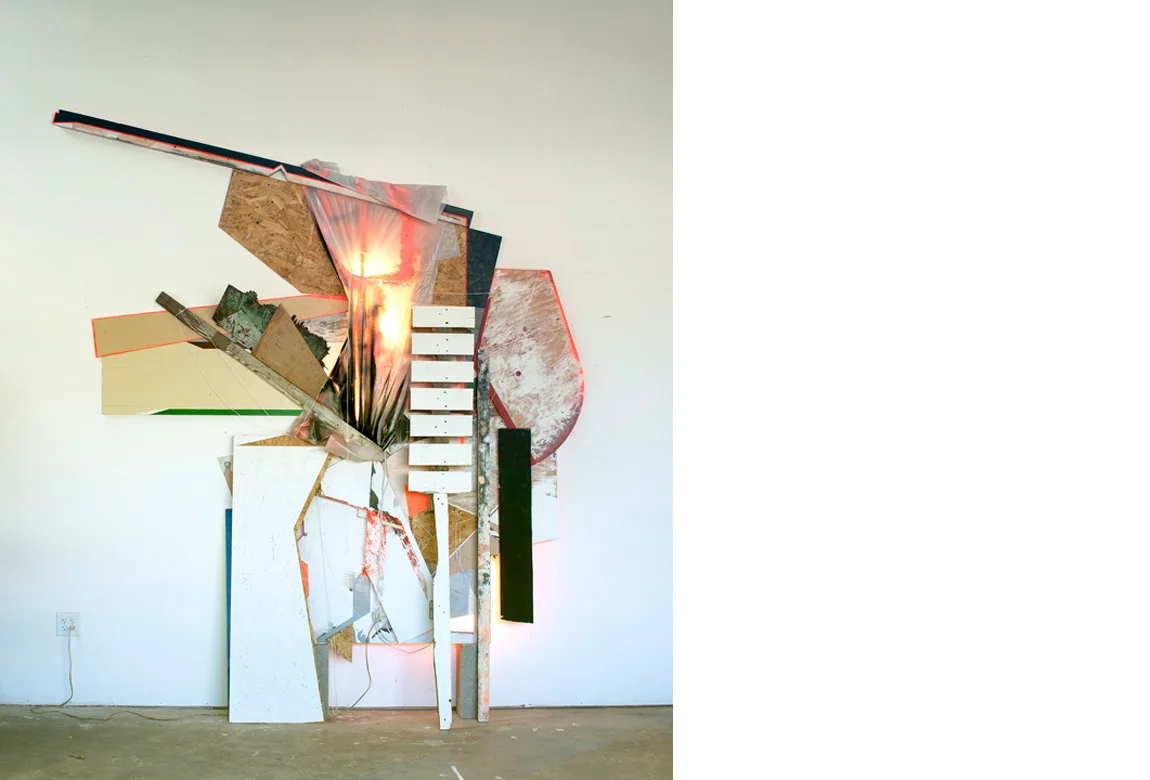 WALL WORK NO. 1 (CAMPBELL STREET) mixed media, 123 x 94 x 14 inches, 2012