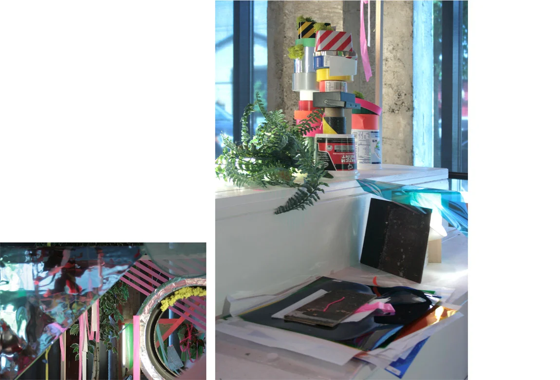 ACCUMULATION AT 12TH & MARION: MAY 7 – JUNE 19, 2015 (VERSION 1) site-specific mixed media installation produced for stop-motion video, The Hedreen Gallery (Seattle University), 123 x 106 x 485 inches, 2015 Project funded with a Direct Grant for Visual Artist from The Harpo Foundation