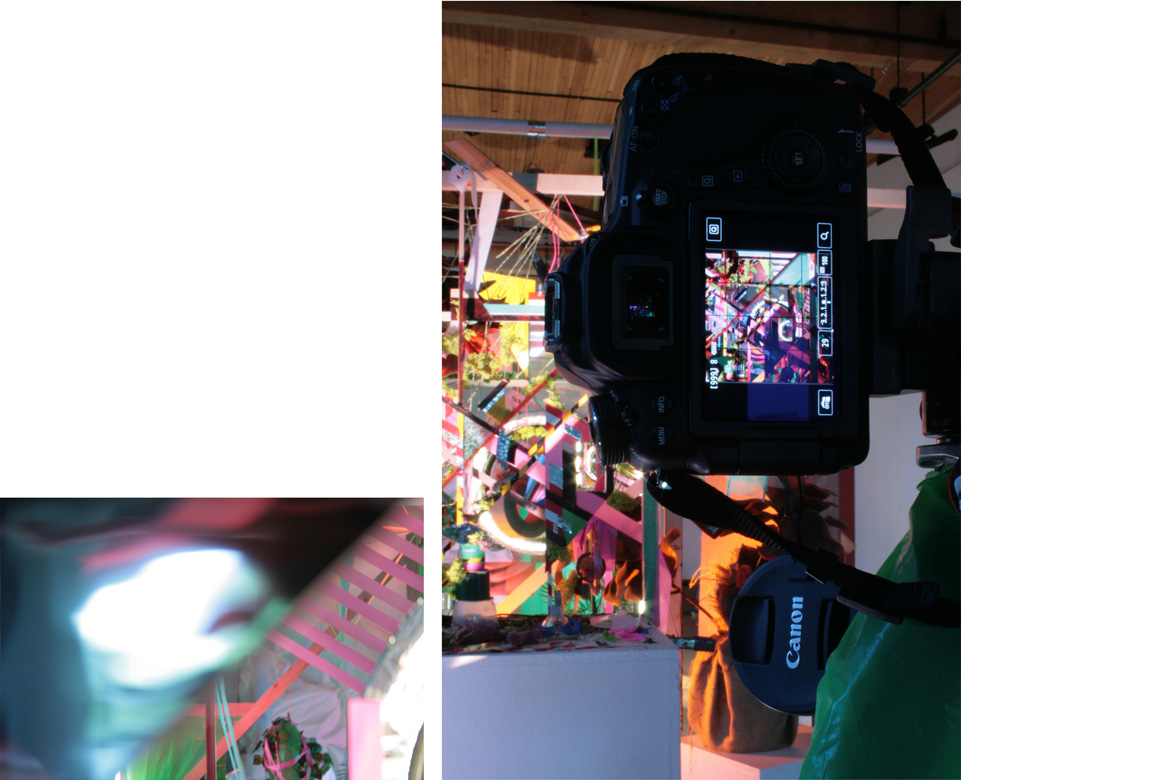 ACCUMULATION AT 12TH & MARION: MAY 7 – JUNE 19, 2015 (VERSION 1) site-specific mixed media installation produced for stop-motion video, The Hedreen Gallery (Seattle University), 123 x 106 x 485 inches, 2015 Project funded with a Direct Gra