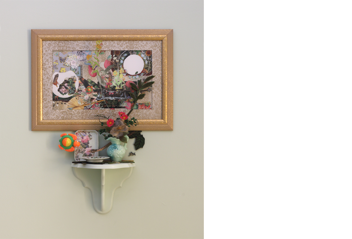    a novel ecosystem constructed with pseudo satisfiers - Tableau set at 1:25    digital print with mixed media, dimensions variable, 2018 