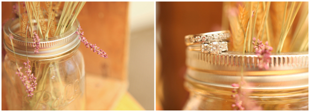  The purple wildflower and sage green and tan wheat make such a perfect country color pallet