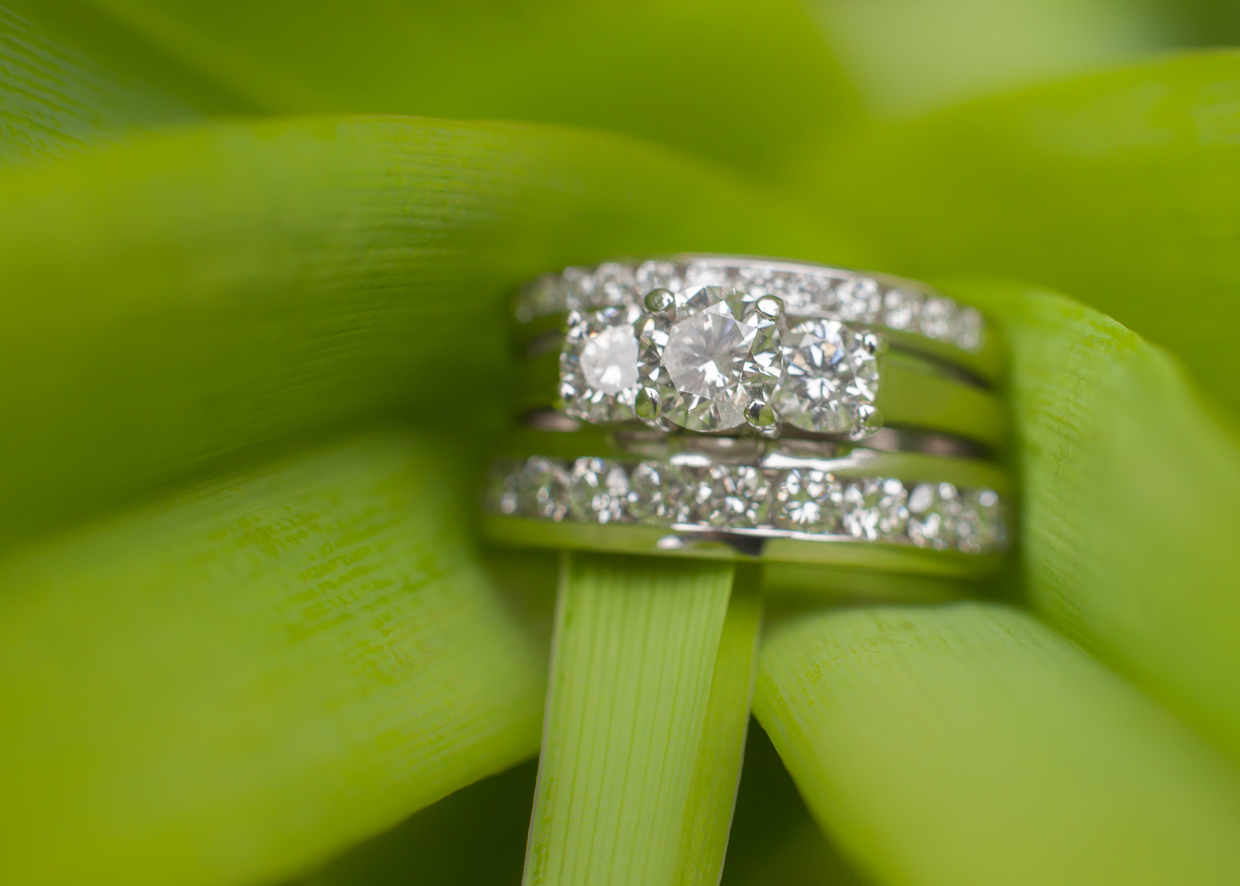 Kay Jewelry Platinum and White Gold Wedding Set