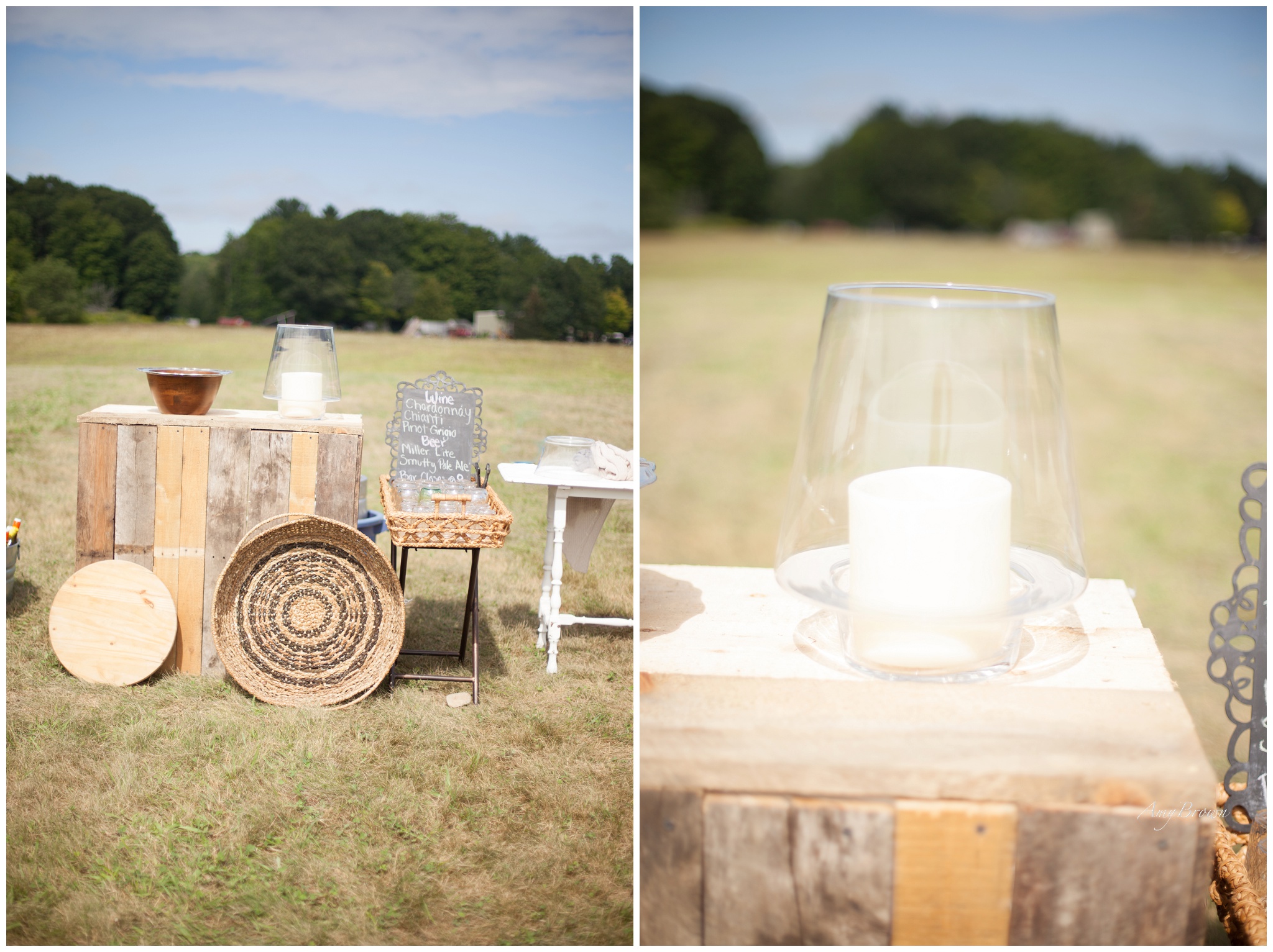 Southern NH Wedding Photographer | DIY wedding decor | Amy Brown Photography