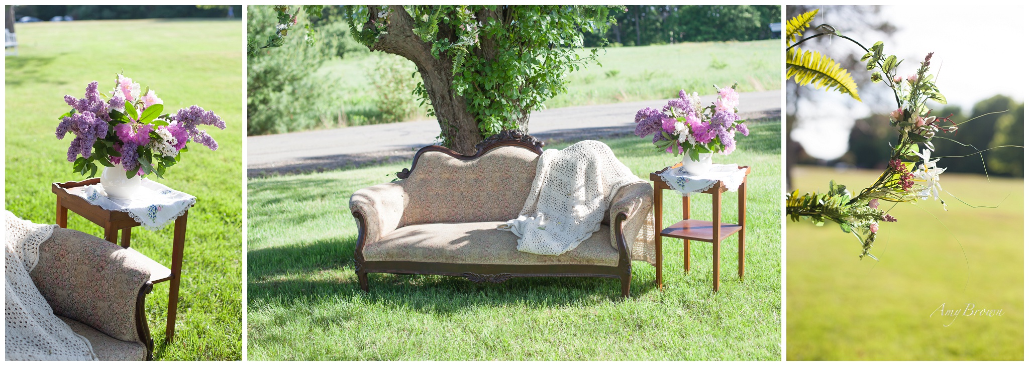 Rye NH Wedding Photographer | DIY victorian wedding decor | Amy Brown Photography