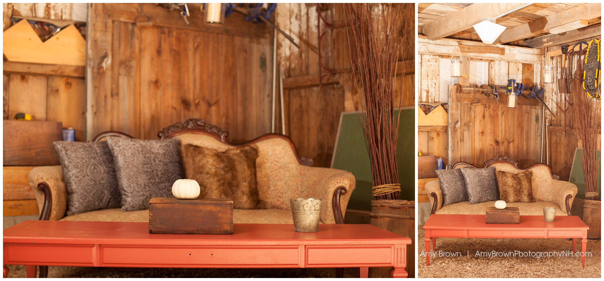 Rye Nh Wedding Photographer | Rye Farm Wedding | NH Barn Wedding Seating Area | | Amy Brown Photography