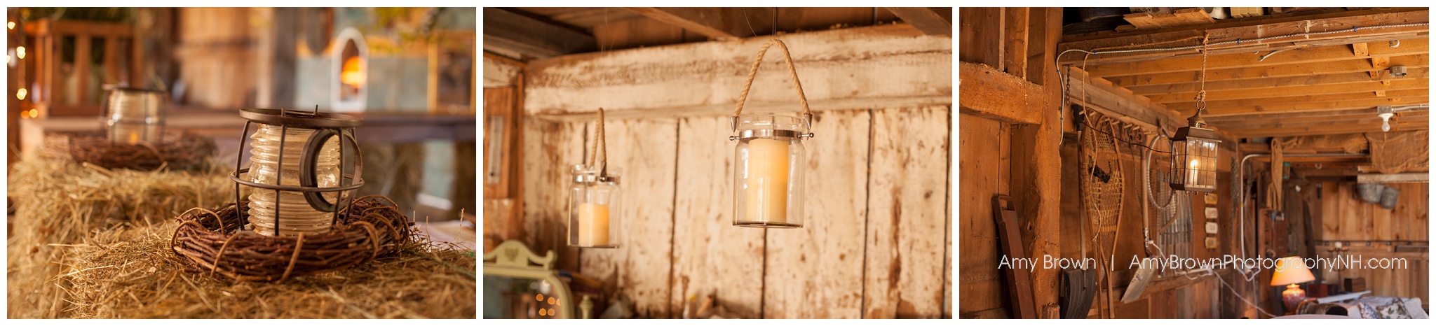 Rye Nh Wedding Photographer | Rye Farm Wedding | Hay Bail Wedding Decor | Amy Brown Photography