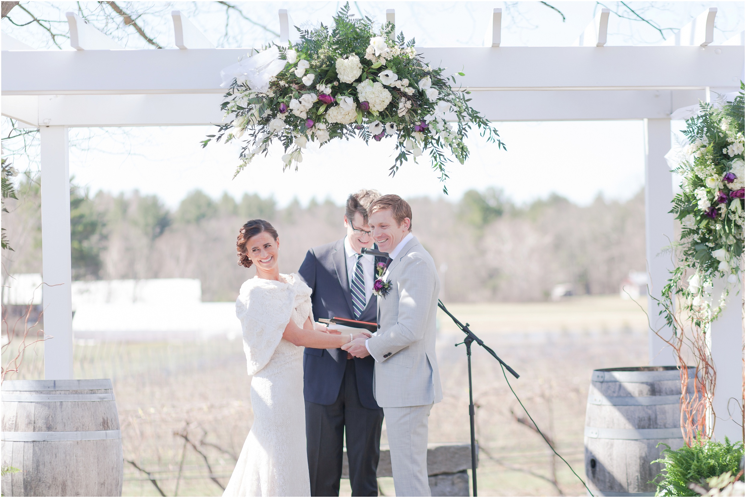 Southern New Hampshire Wedding Photographer | Surprise Wedding At Flag Hill Winery Lee, New Hampshire Spring Wedding | Amy Brown Photography