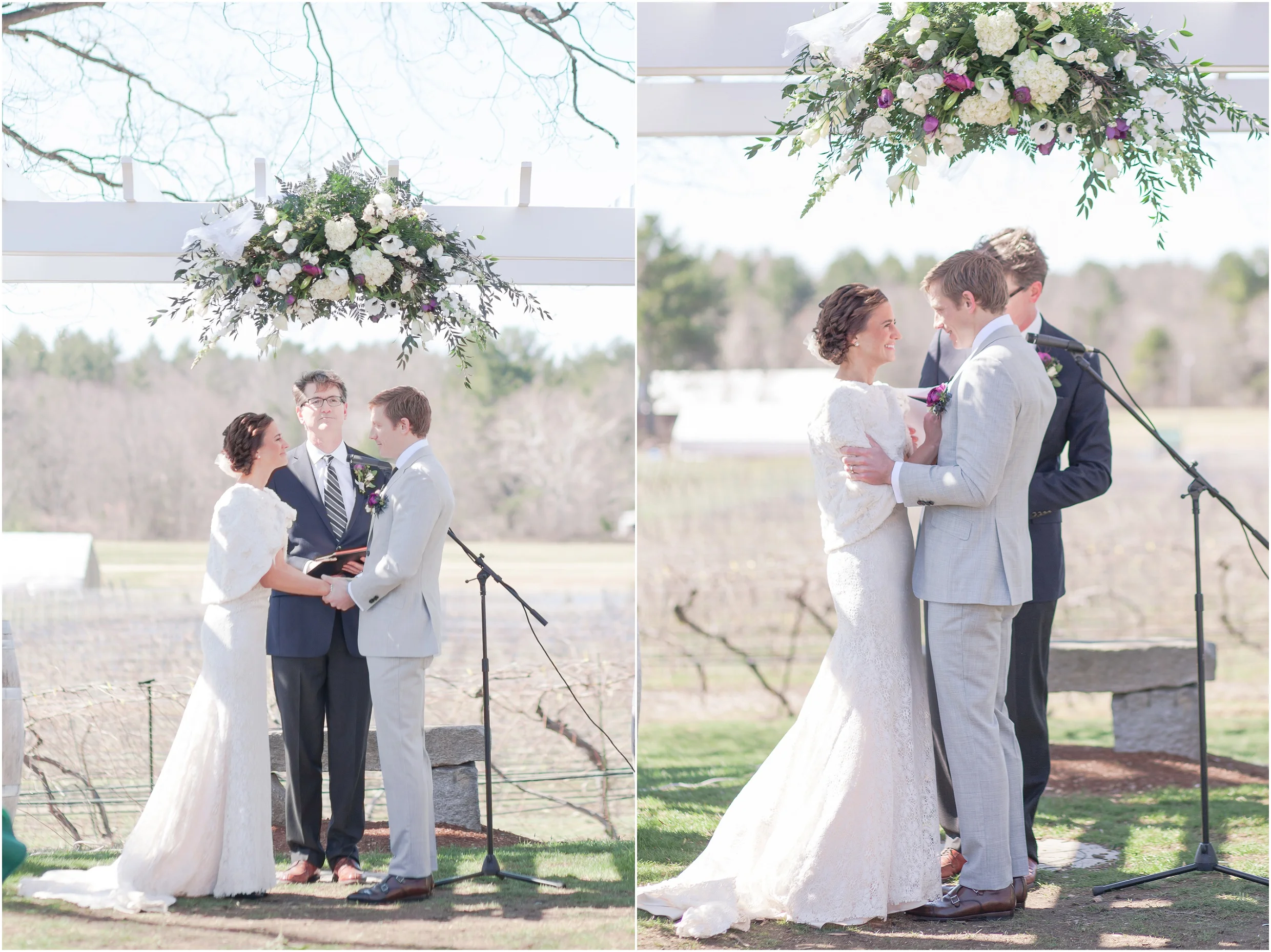 Southern New Hampshire Wedding Photographer | Bride Ang Groom Flag Hill Winery Lee, New Hampshire | Amy Brown Photography
