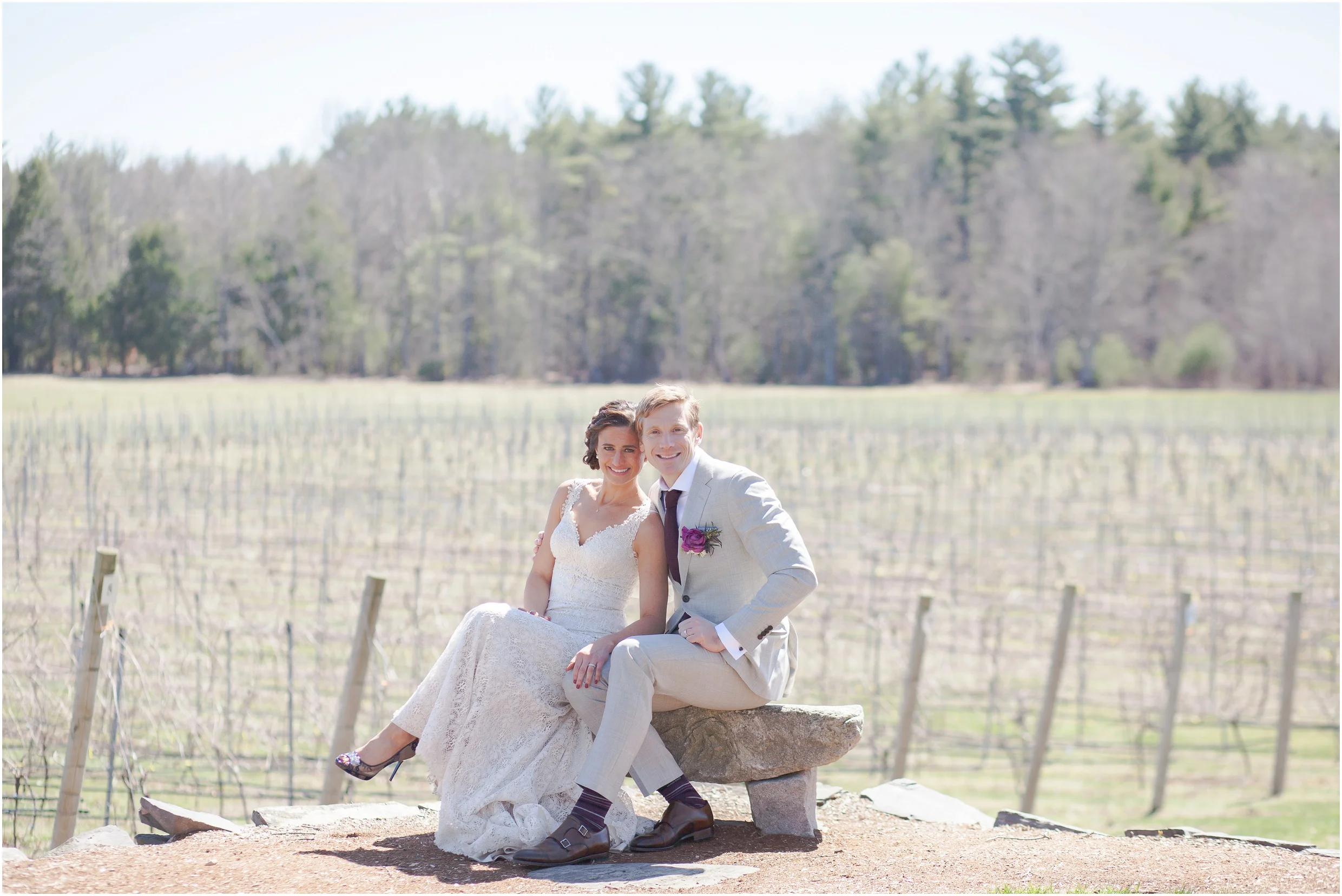 Southern New Hampshire Wedding Photographer | Vineyard Wedding Flag Hill Winery Lee, New Hampshire | Amy Brown Photography
