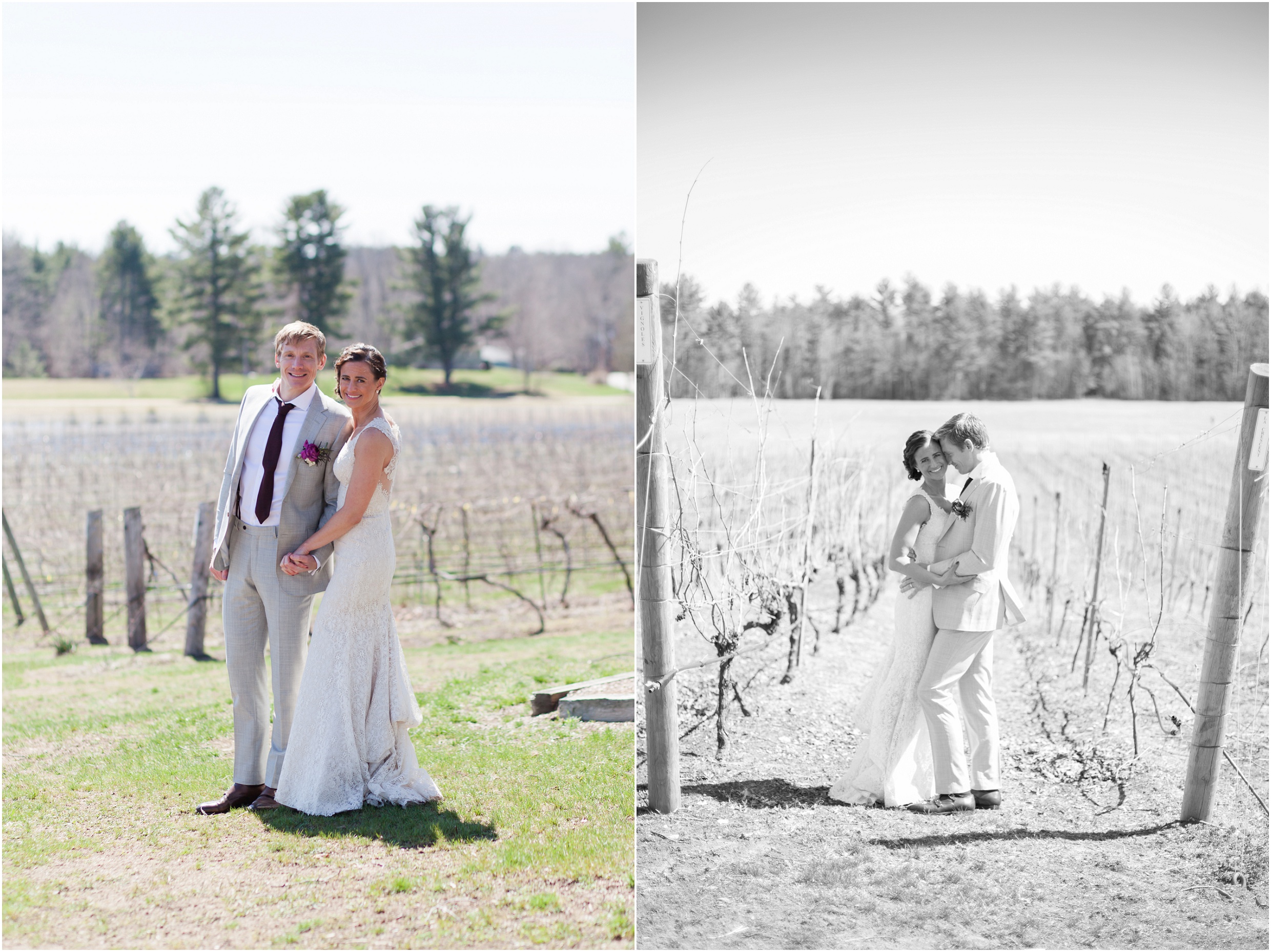 Southern New Hampshire Wedding Photographer | Distillery Wedding Flag Hill Winery Lee, New Hampshire Spring Wedding | Amy Brown Photography