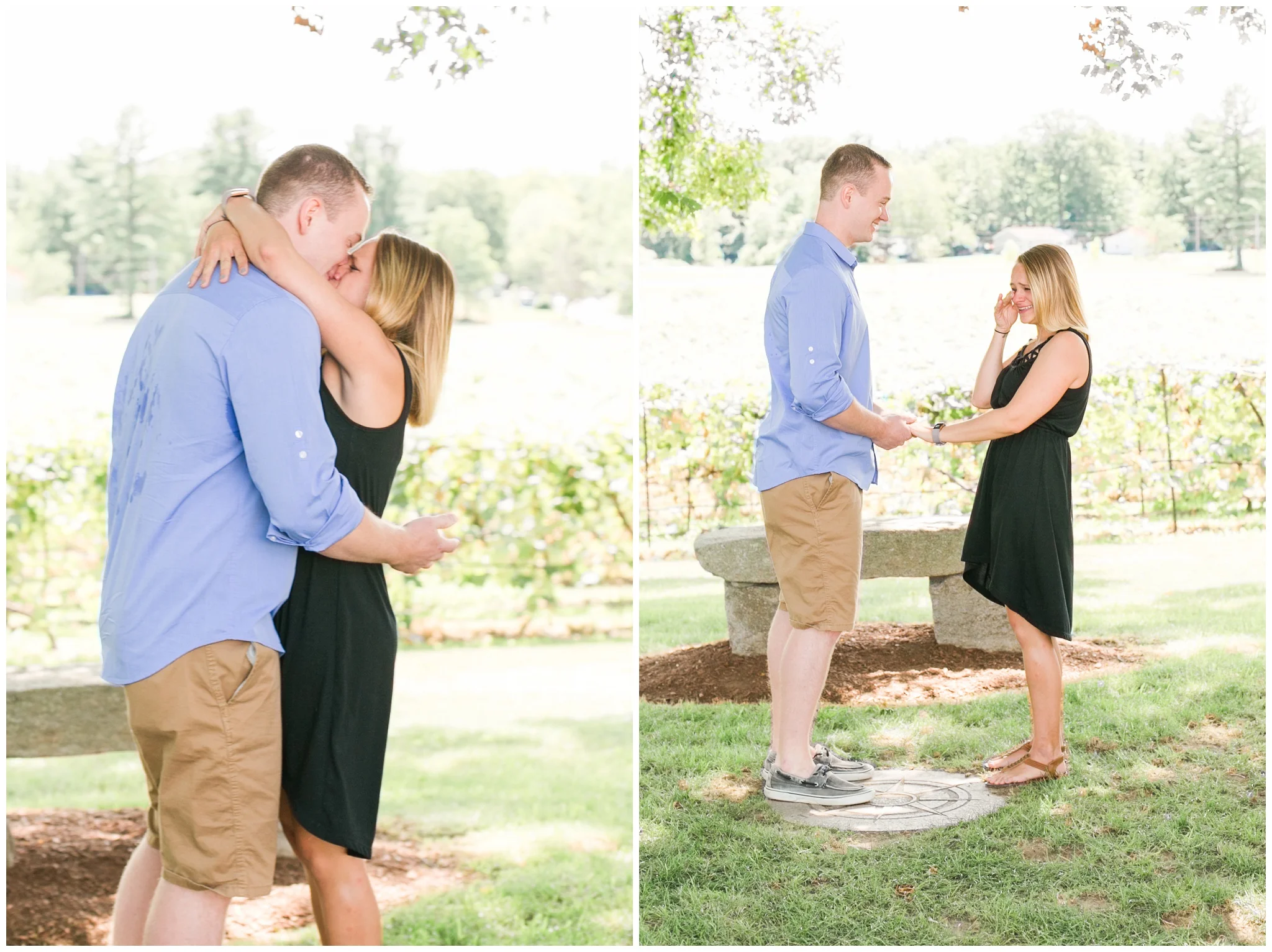 Flag Hill Distillery + Winery + Surprise Engagement Lee, NH