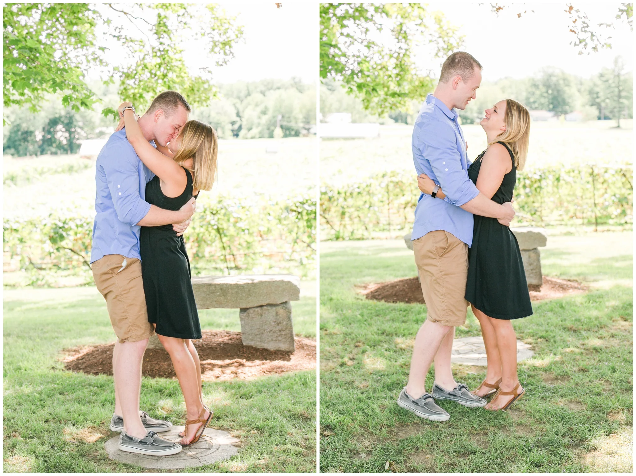 Flag Hill Distillery + Winery + Surprise Engagement Lee, NH