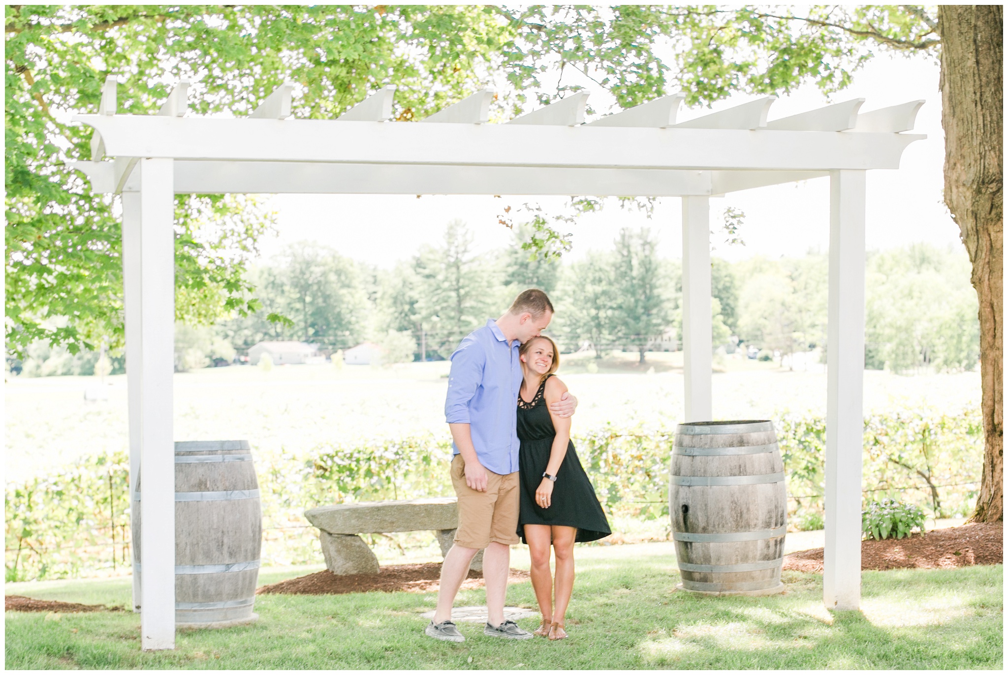 Flag Hill Distillery + Winery + Surprise Engagement Lee, NH 