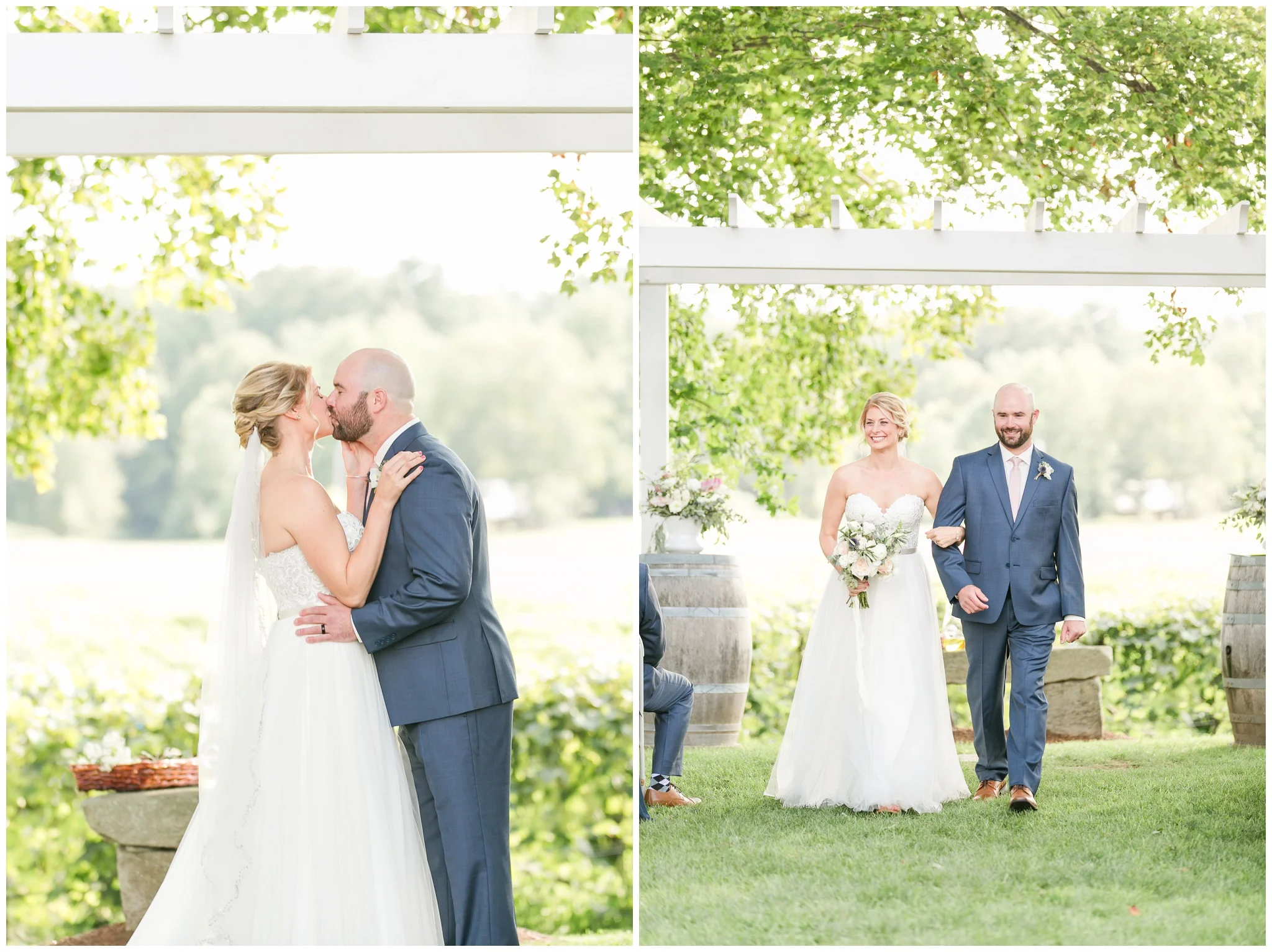 New Hampshire Wedding Photographer | Amy Brown Photography | Flag Hill Winery Outdoor NH Wedding 