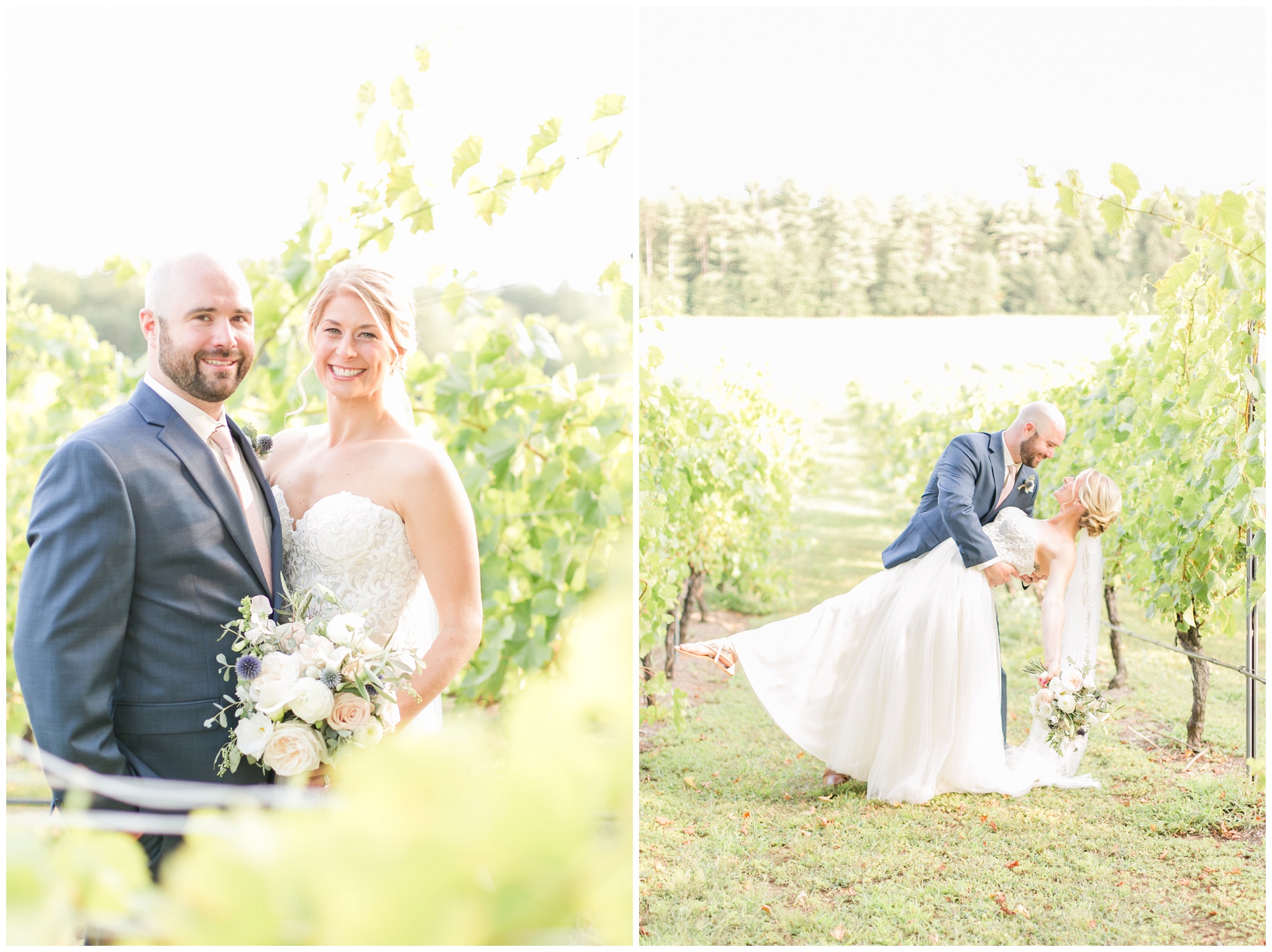 Seacoast New Hampshire Wedding Photographer | Amy Brown Photography | Flag Hill Winery Outdoor NH Wedding 