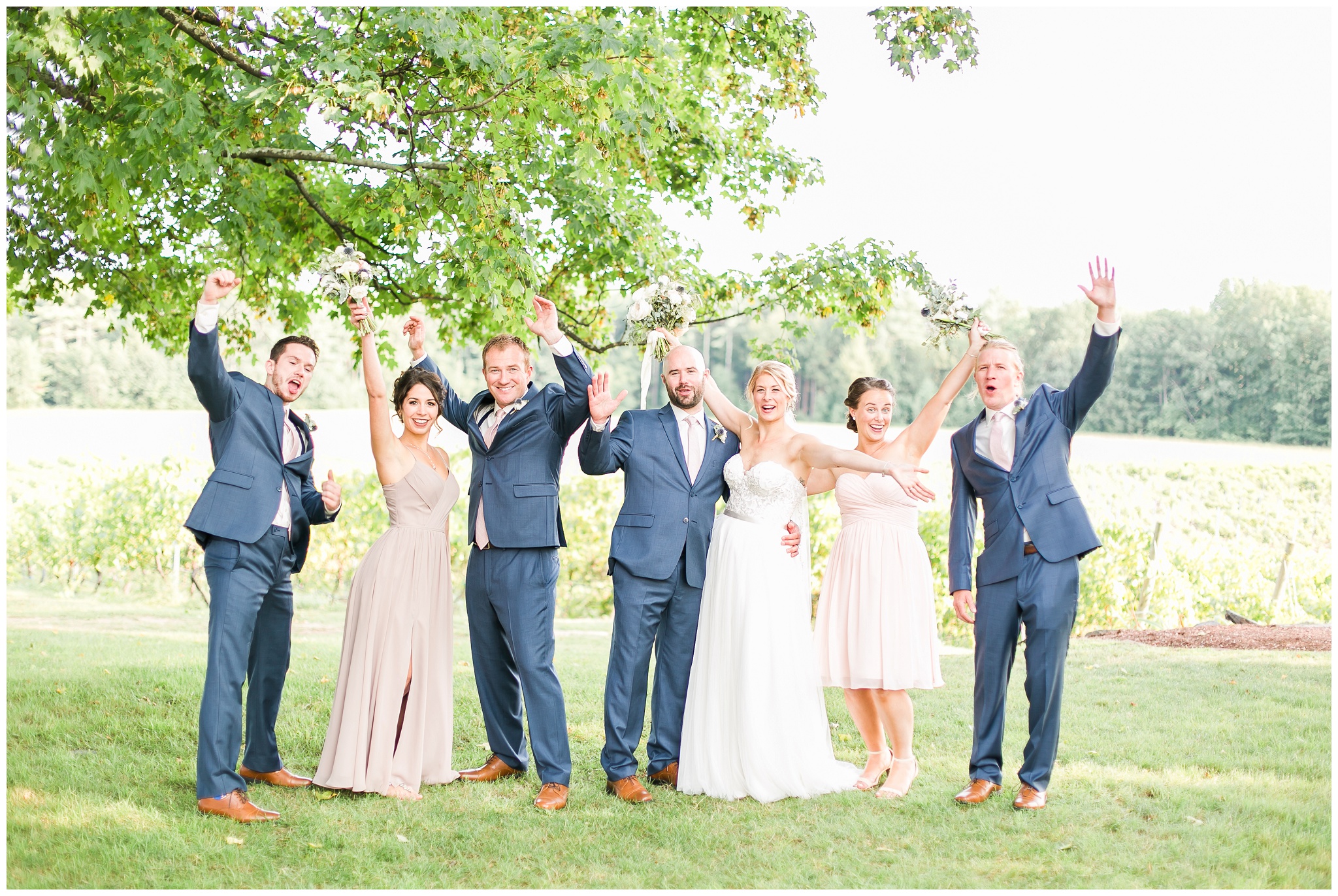 New Hampshire Wedding Photographer | Amy Brown Photography | Flag Hill Winery Outdoor NH Wedding 